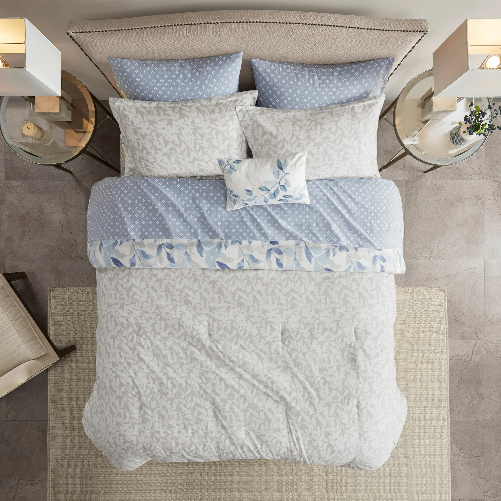 Sofia Reversible 8-Piece Comforter Set with Bed Sheets - Image 10