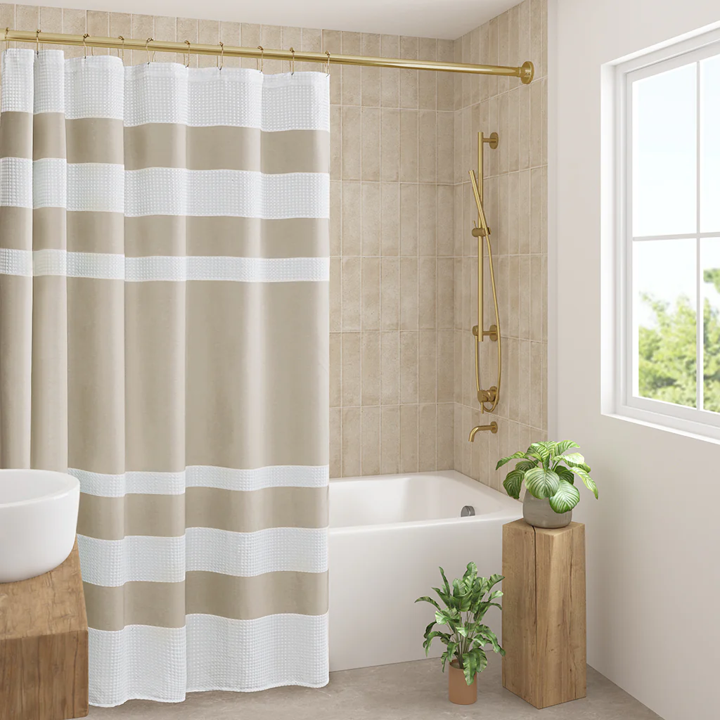 Spa Waffle Shower Curtain with 3M Treatment - Image 10