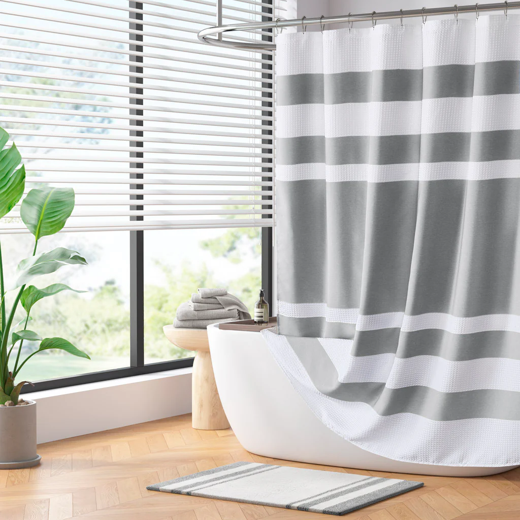 Spa Waffle Shower Curtain with 3M Treatment - Image 33