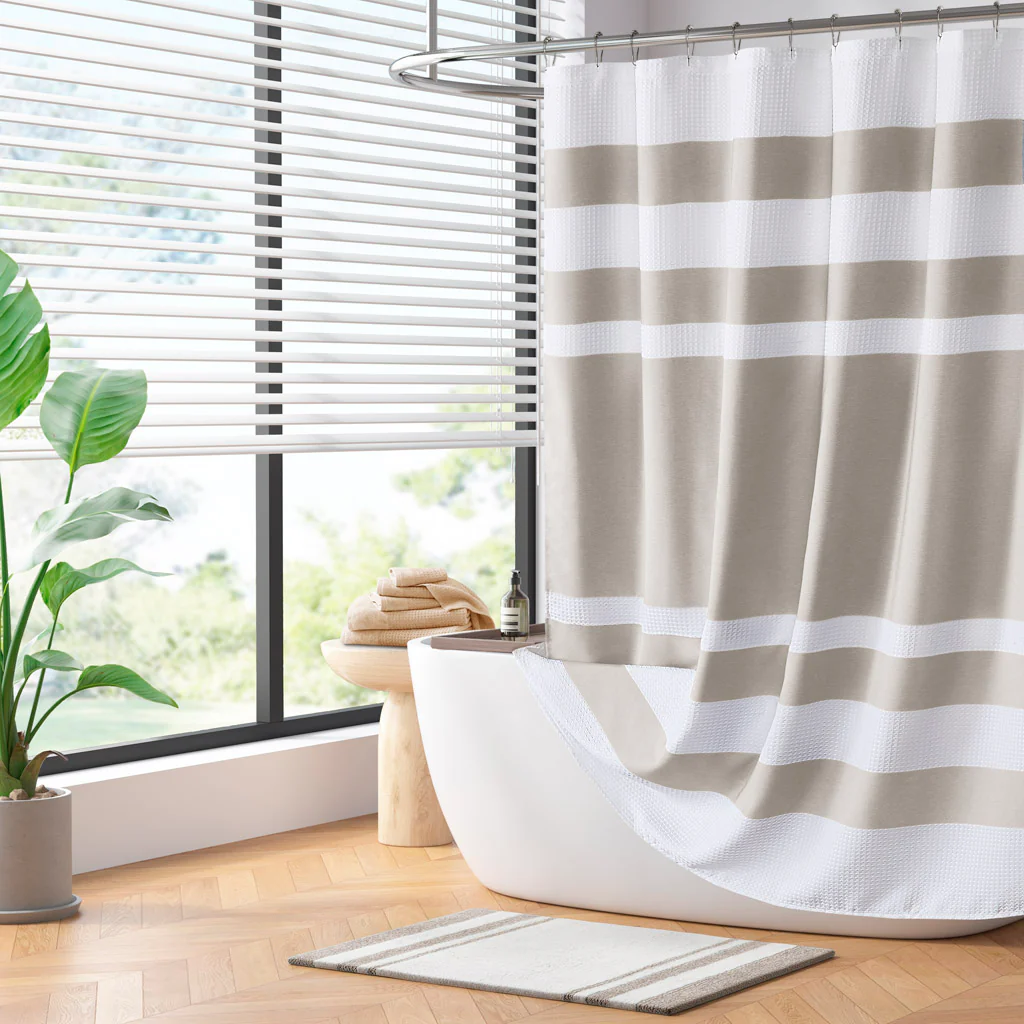 Spa Waffle Shower Curtain with 3M Treatment - Image 34
