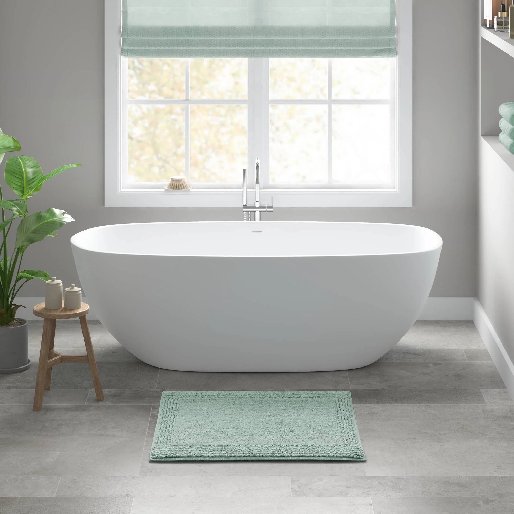Splendor 100% Cotton Tufted 3000 GSM Reversible Bath Rug - Image 103