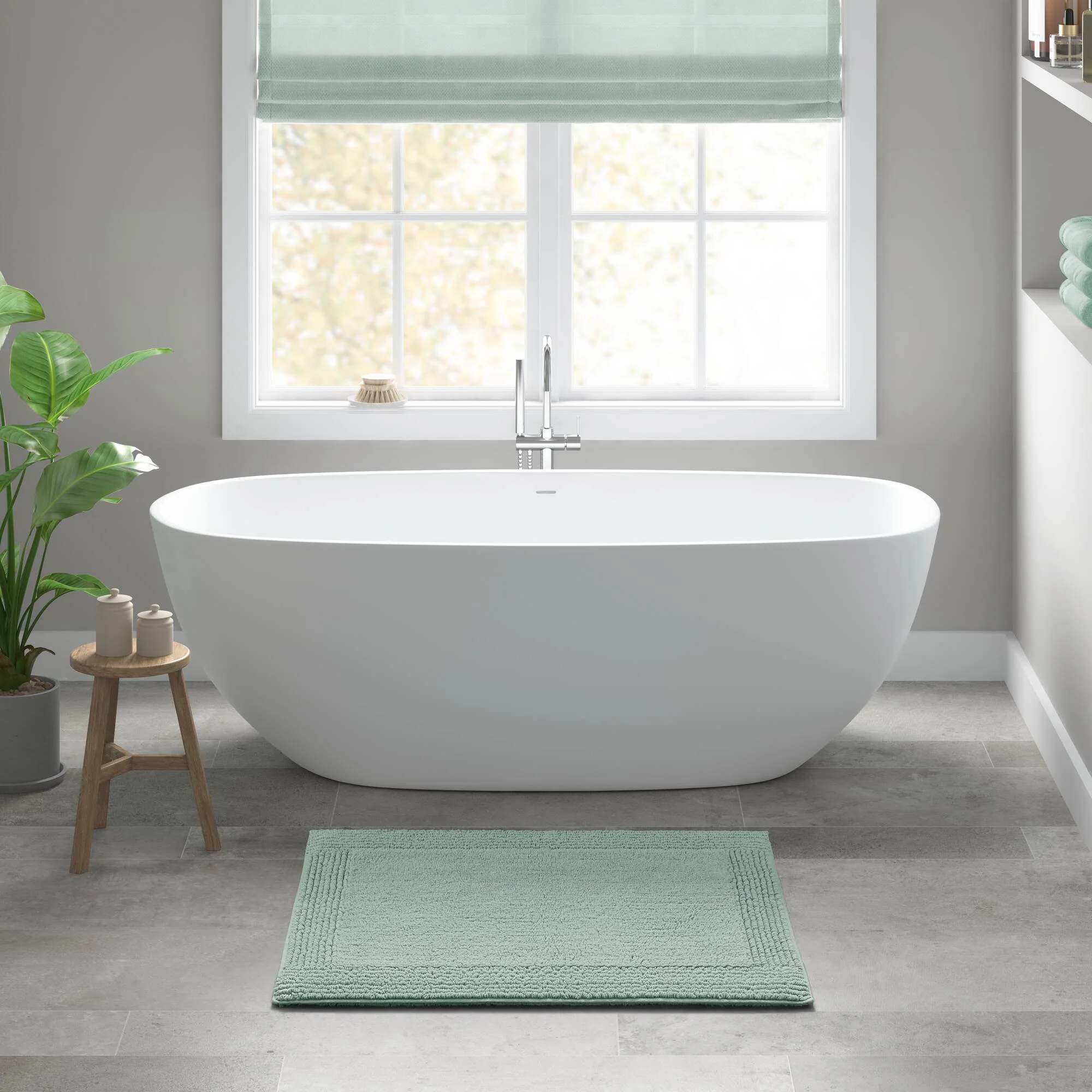 Splendor 100% Cotton Tufted 3000 GSM Reversible Bath Rug - Image 134