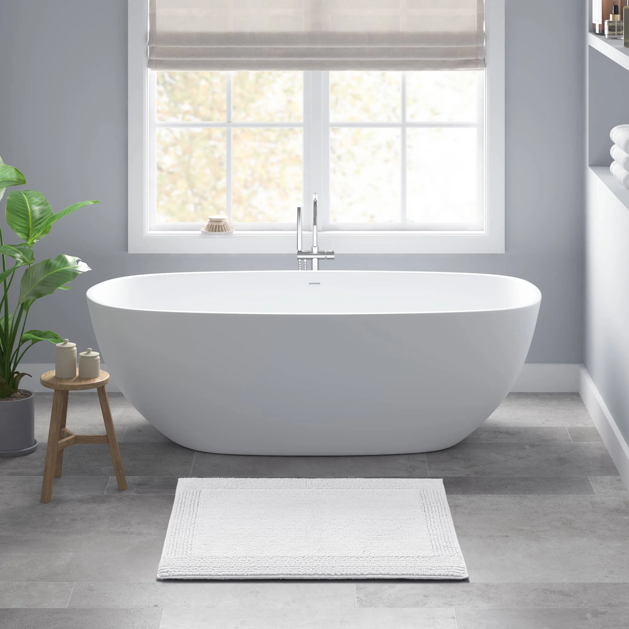 Splendor 100% Cotton Tufted 3000 GSM Reversible Bath Rug - Image 20