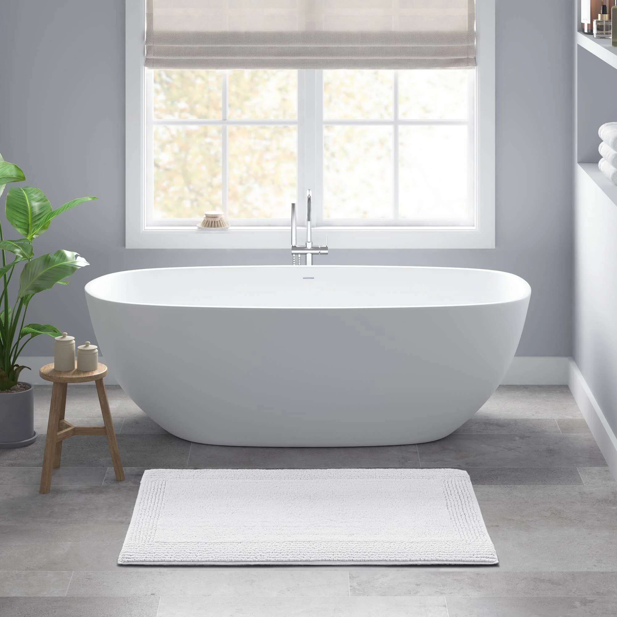 Splendor 100% Cotton Tufted 3000 GSM Reversible Bath Rug - Image 21