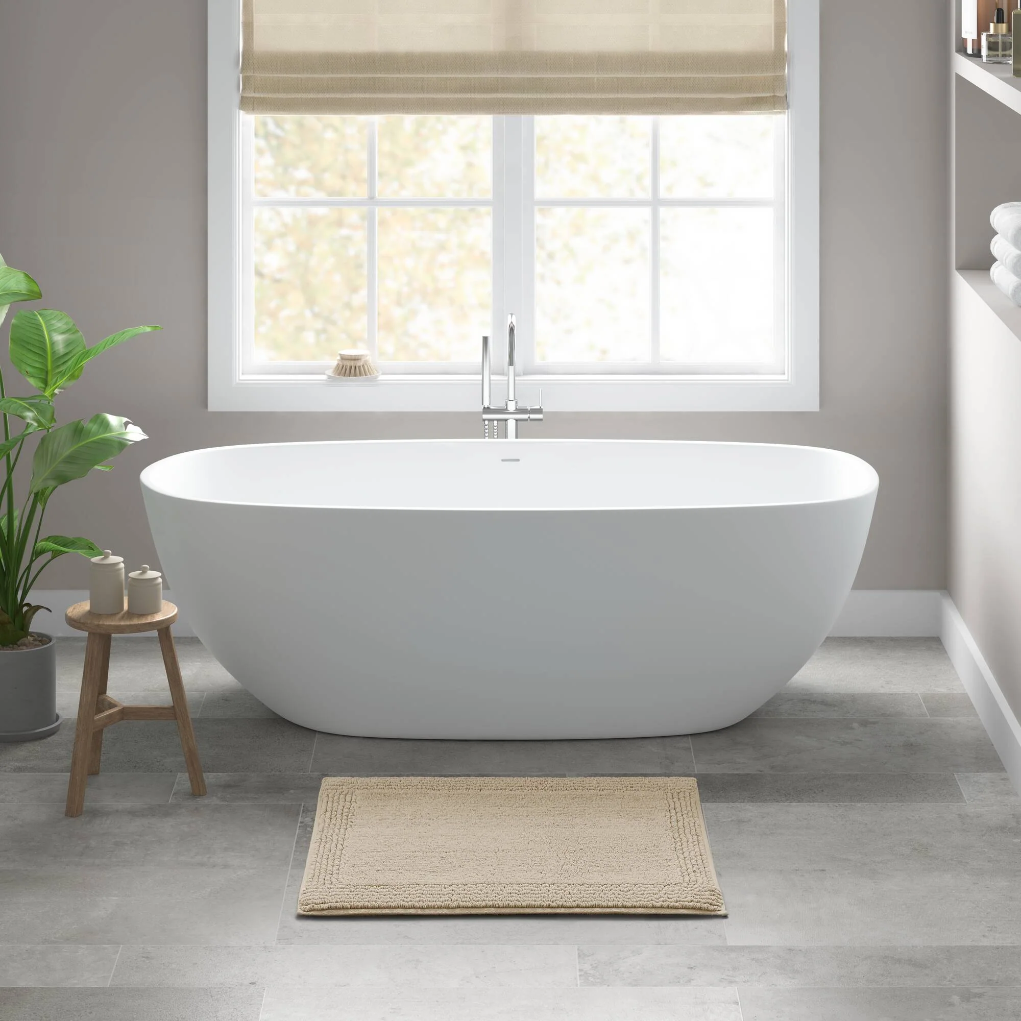 Splendor 100% Cotton Tufted 3000 GSM Reversible Bath Rug - Image 35