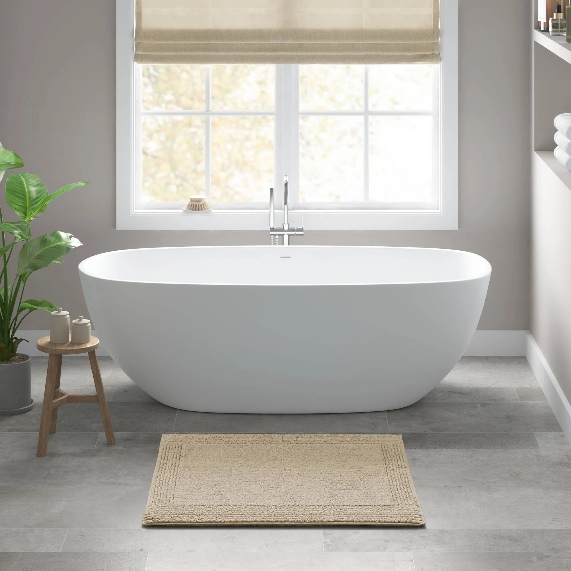 Splendor 100% Cotton Tufted 3000 GSM Reversible Bath Rug - Image 37