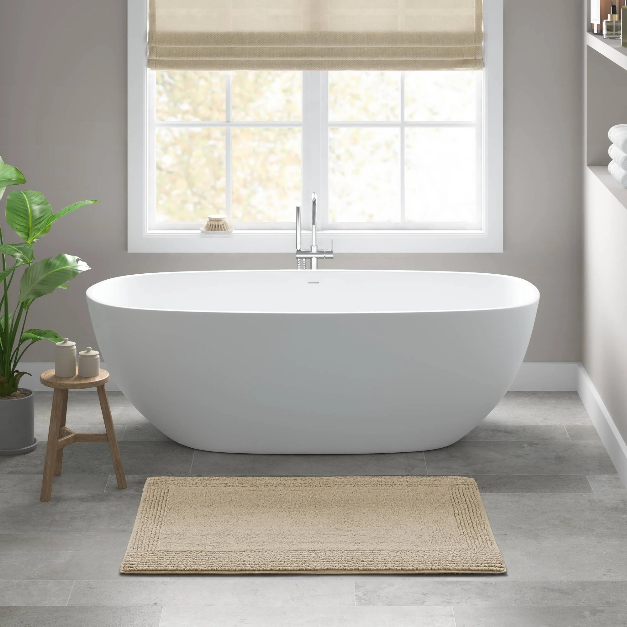 Splendor 100% Cotton Tufted 3000 GSM Reversible Bath Rug - Image 38