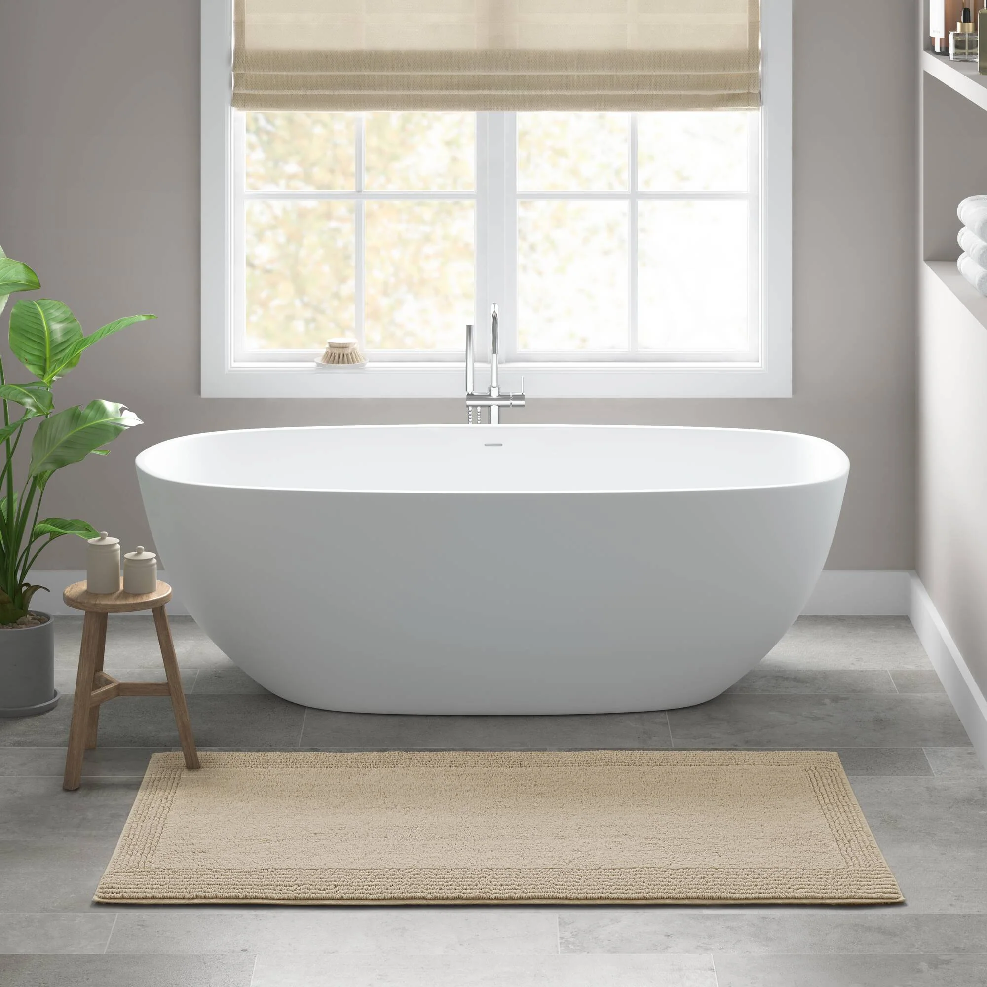 Splendor 100% Cotton Tufted 3000 GSM Reversible Bath Rug - Image 39