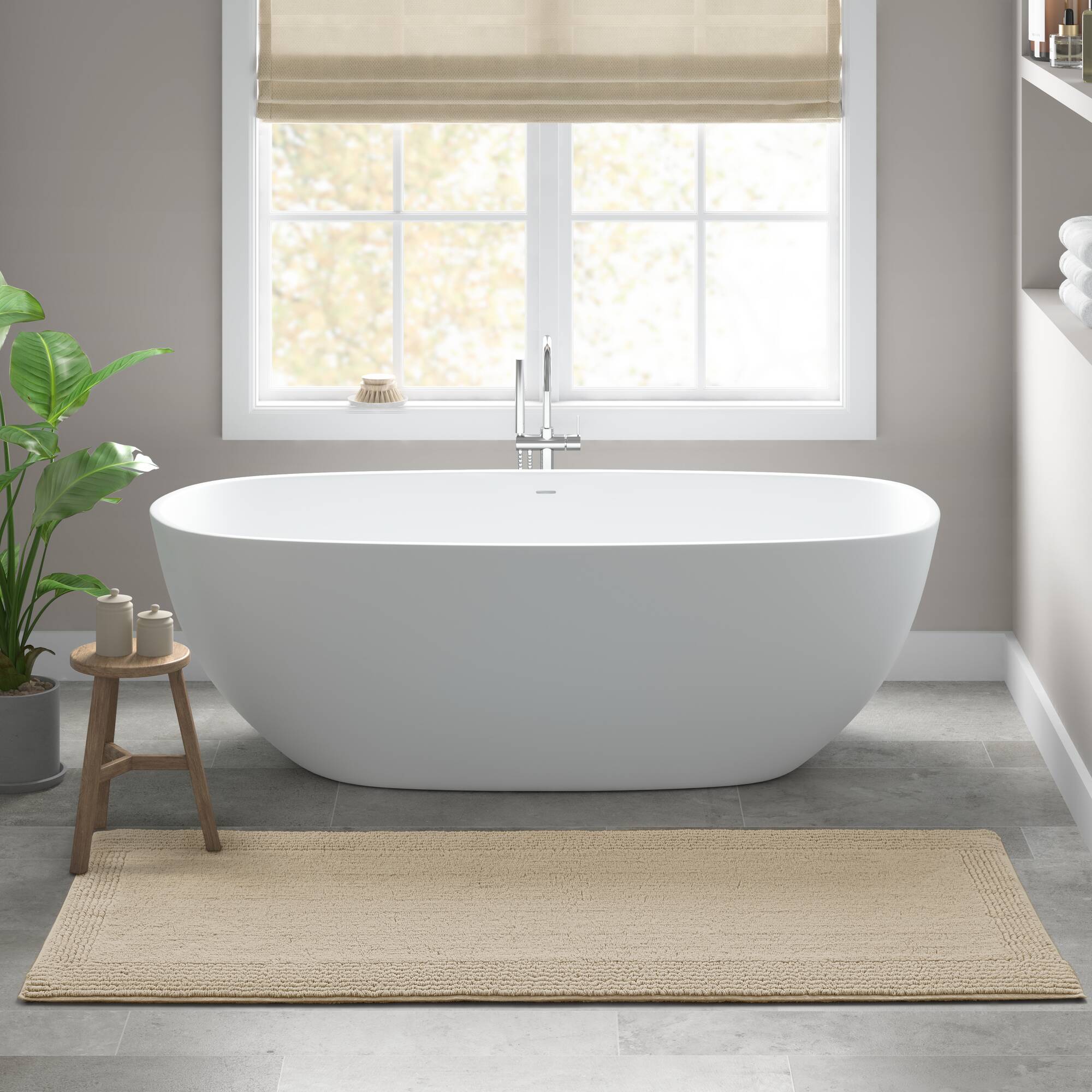 Splendor 100% Cotton Tufted 3000 GSM Reversible Bath Rug - Image 40