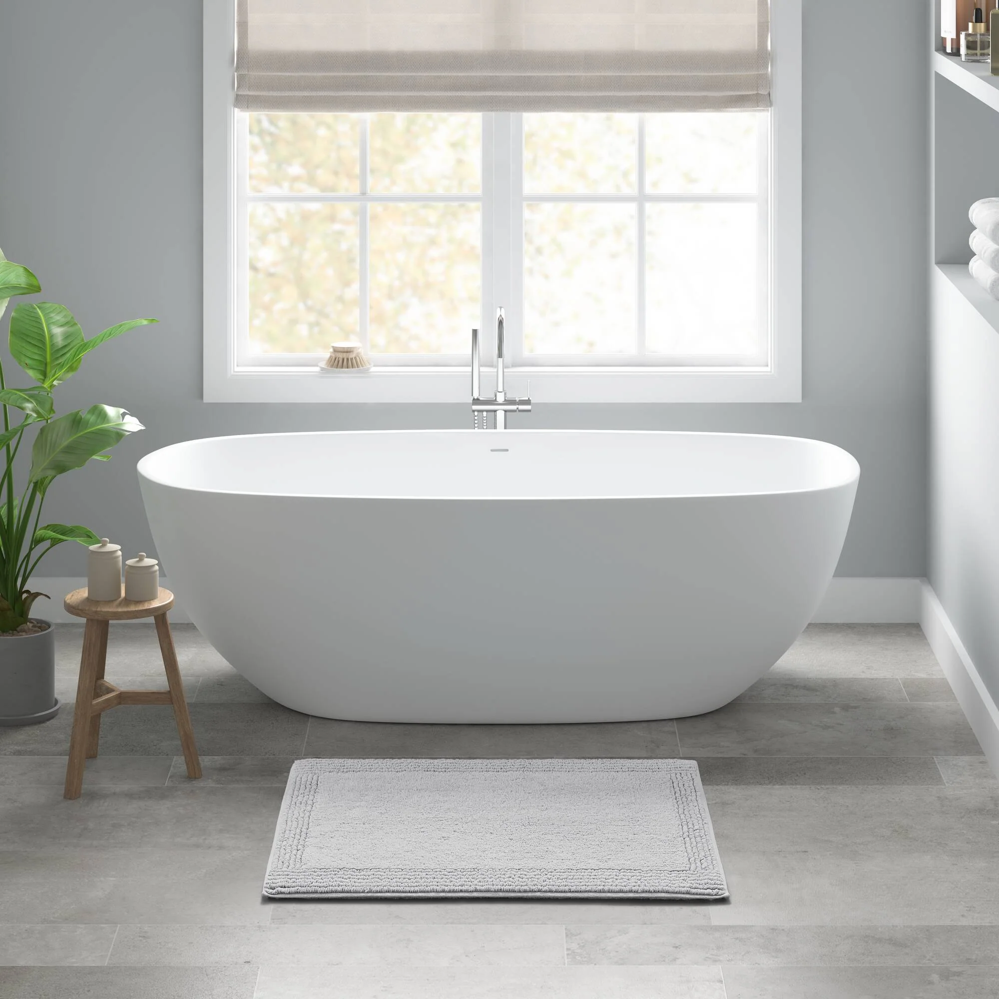 Splendor 100% Cotton Tufted 3000 GSM Reversible Bath Rug - Image 53