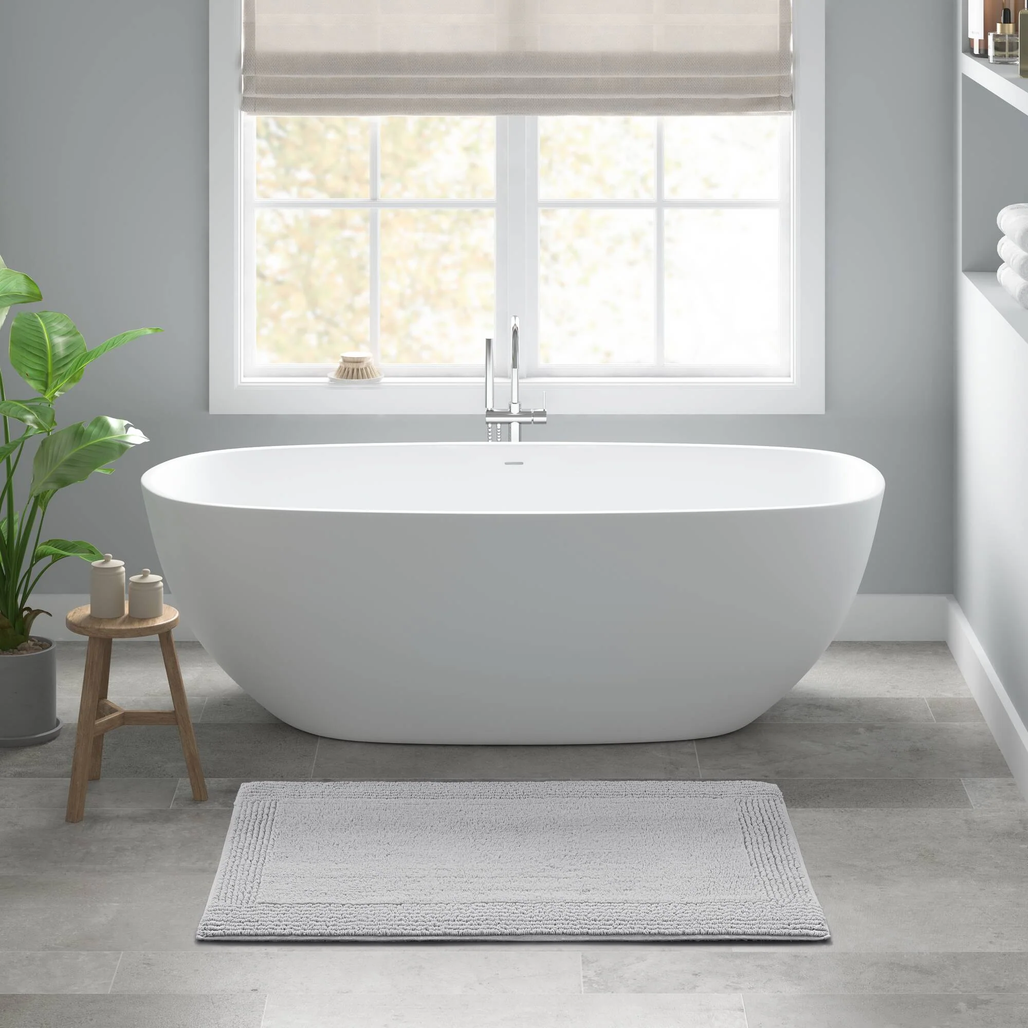 Splendor 100% Cotton Tufted 3000 GSM Reversible Bath Rug - Image 55