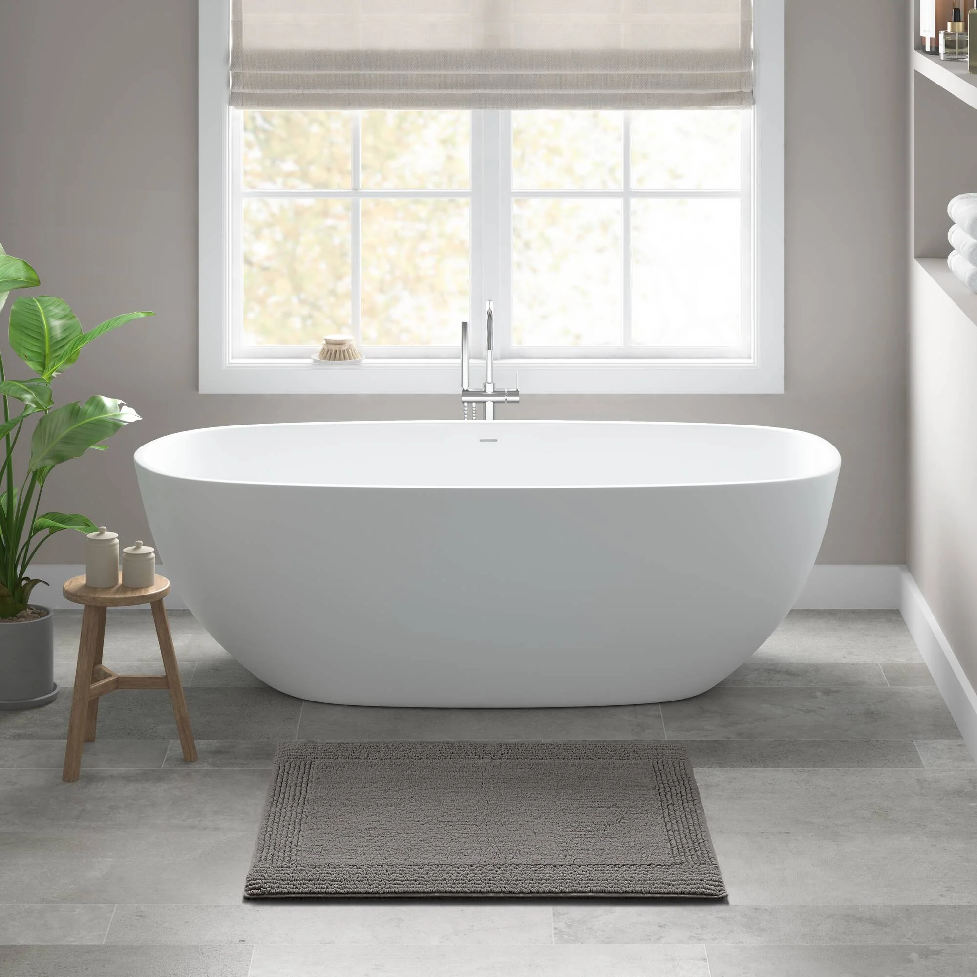 Splendor 100% Cotton Tufted 3000 GSM Reversible Bath Rug - Image 71