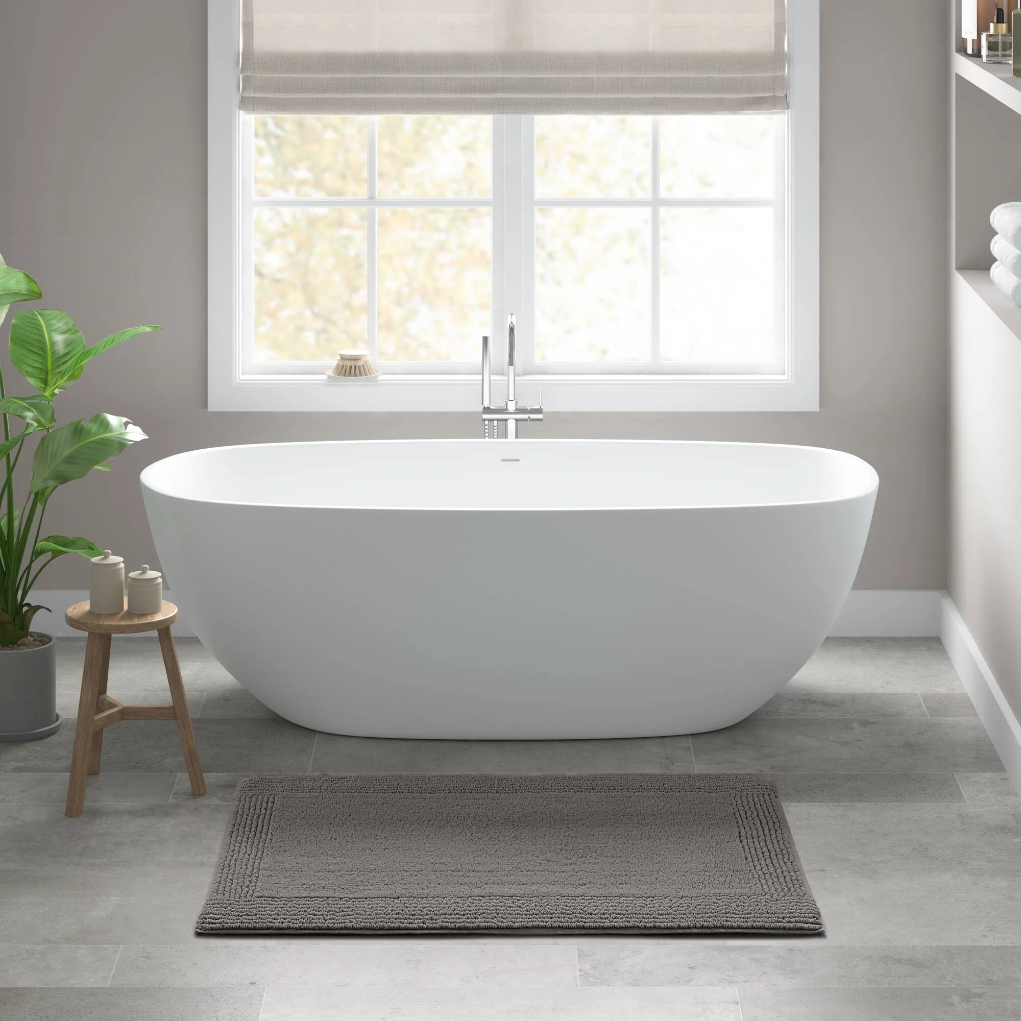 Splendor 100% Cotton Tufted 3000 GSM Reversible Bath Rug - Image 72