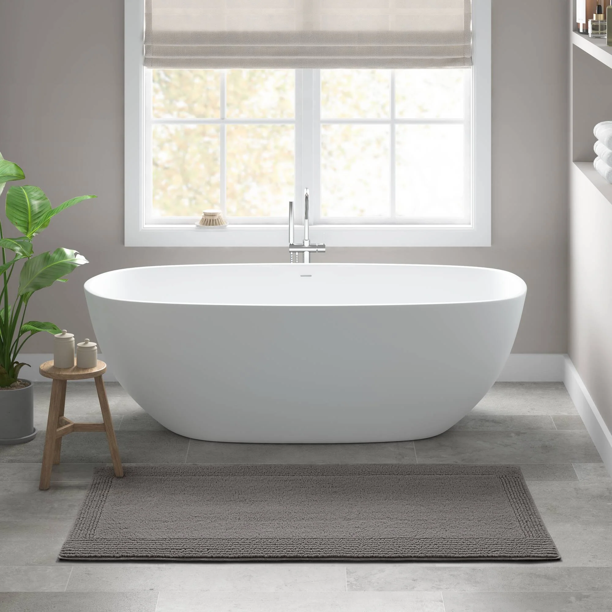 Splendor 100% Cotton Tufted 3000 GSM Reversible Bath Rug - Image 73