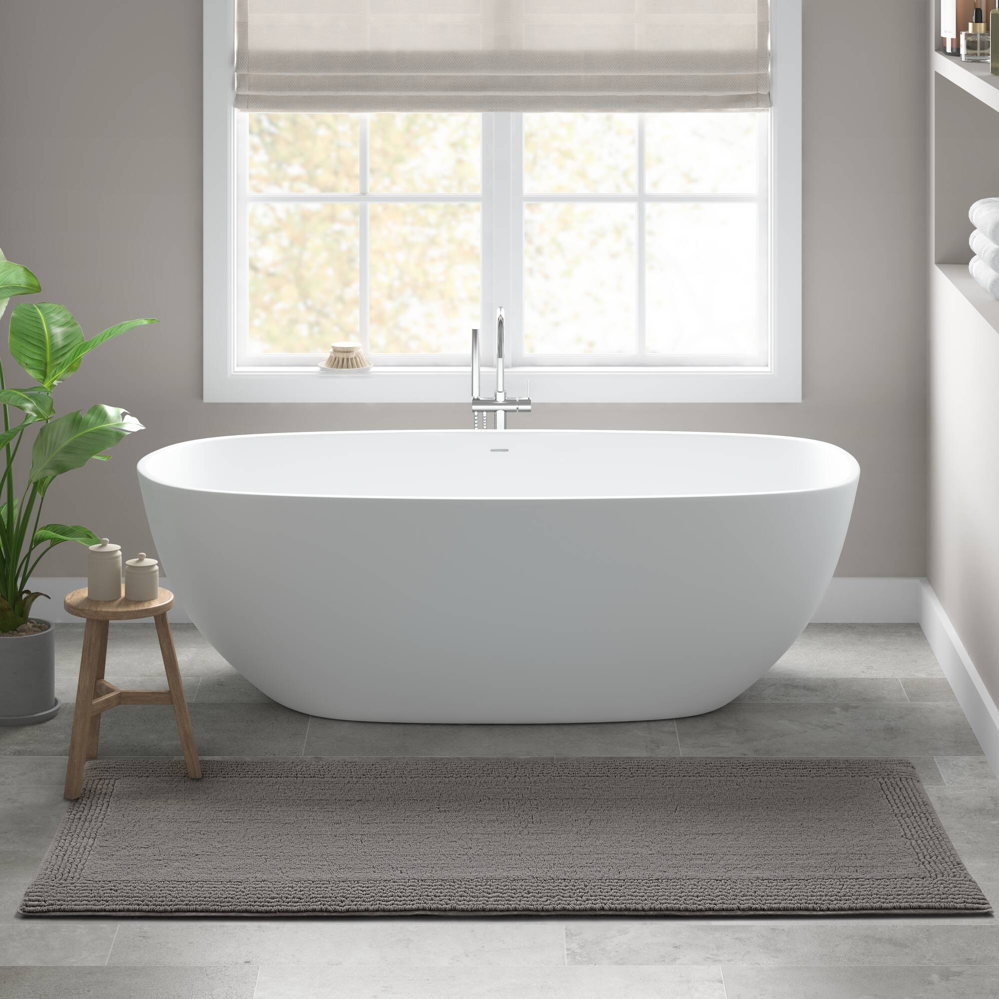Splendor 100% Cotton Tufted 3000 GSM Reversible Bath Rug - Image 74
