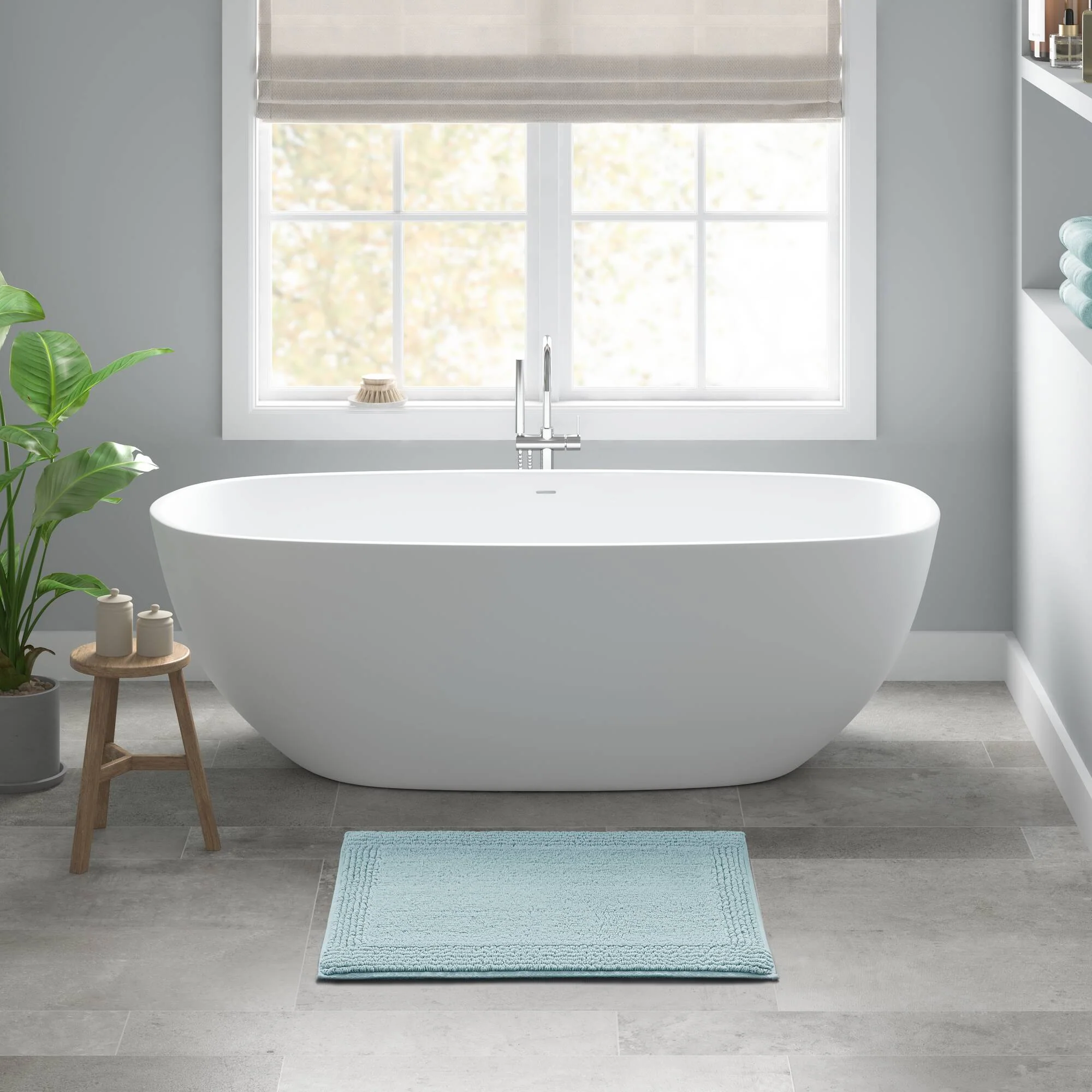 Splendor 100% Cotton Tufted 3000 GSM Reversible Bath Rug - Image 86
