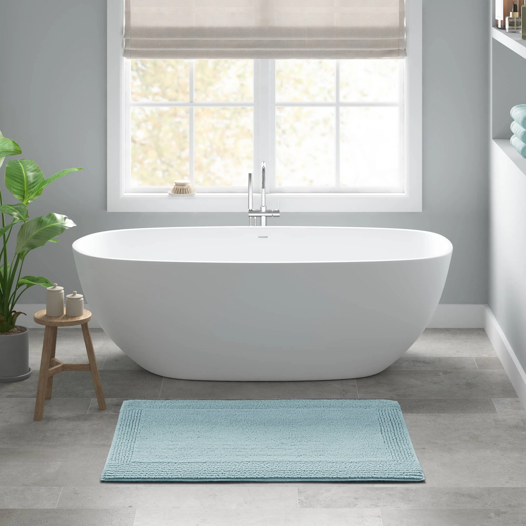 Splendor 100% Cotton Tufted 3000 GSM Reversible Bath Rug - Image 89
