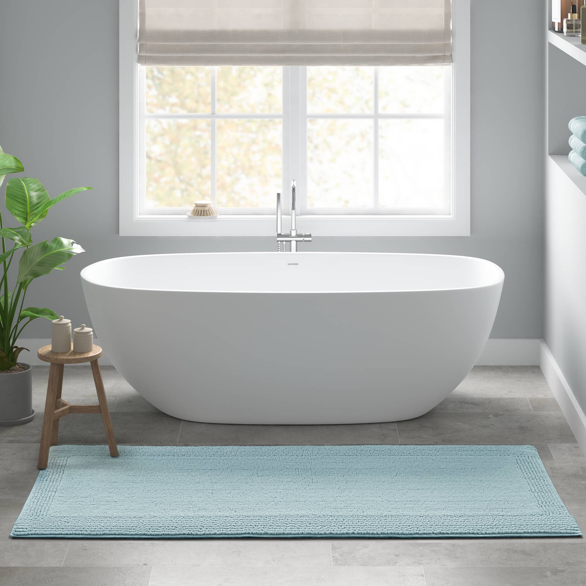 Splendor 100% Cotton Tufted 3000 GSM Reversible Bath Rug - Image 91