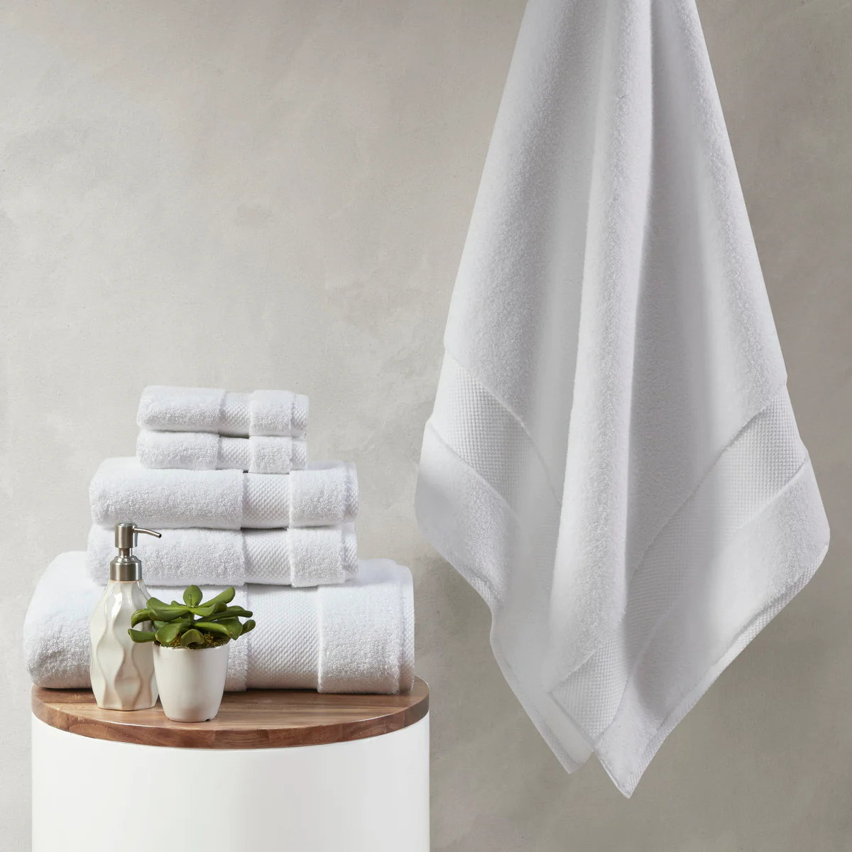 Splendor 1000gsm 100% Cotton 6-Piece Towel Set - Image 5