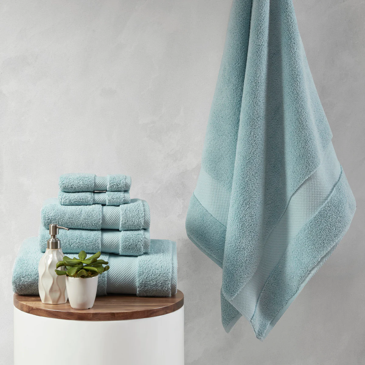 Splendor 1000gsm 100% Cotton 6-Piece Towel Set - Image 6