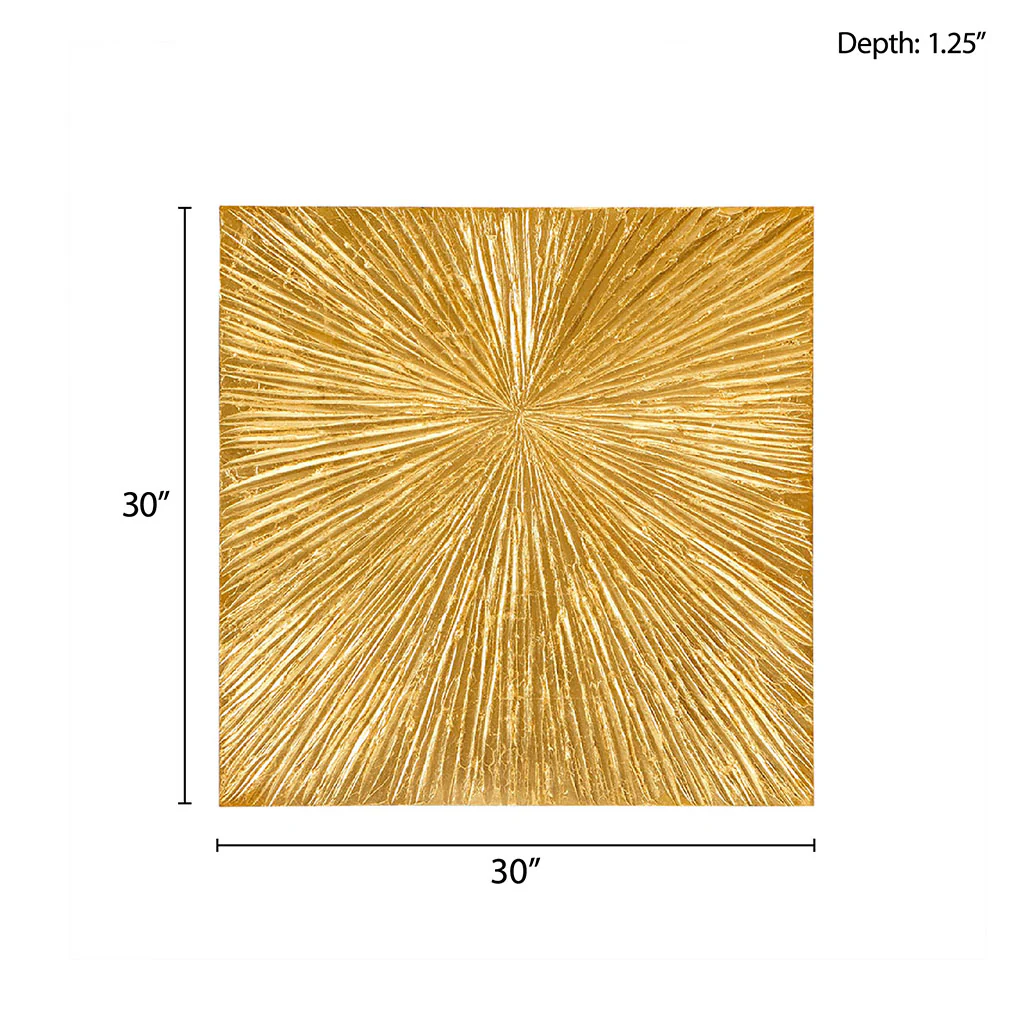 Sunburst Hand Painted Dimensional Resin Wall Art - Image 19
