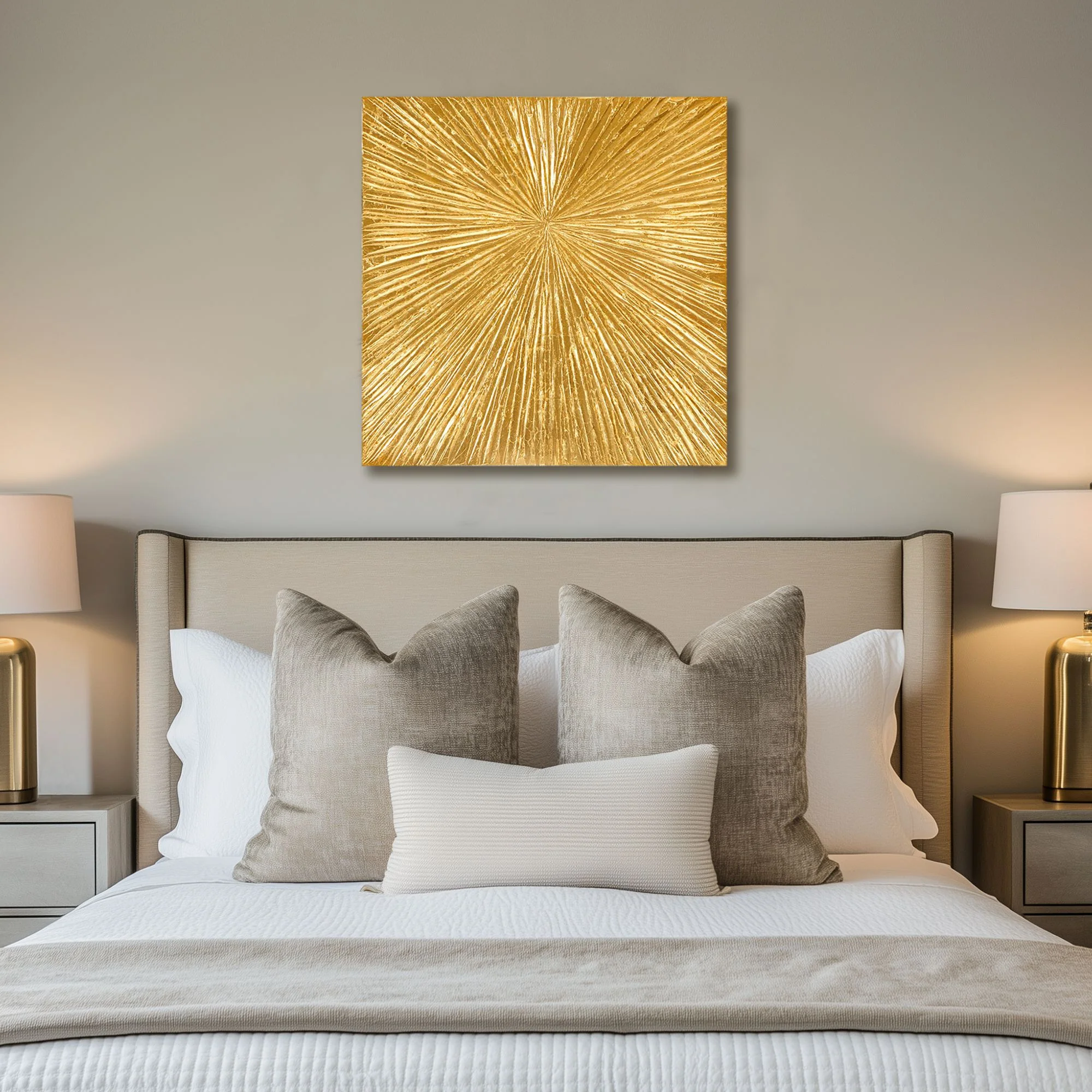 Sunburst Hand Painted Dimensional Resin Wall Art - Image 23