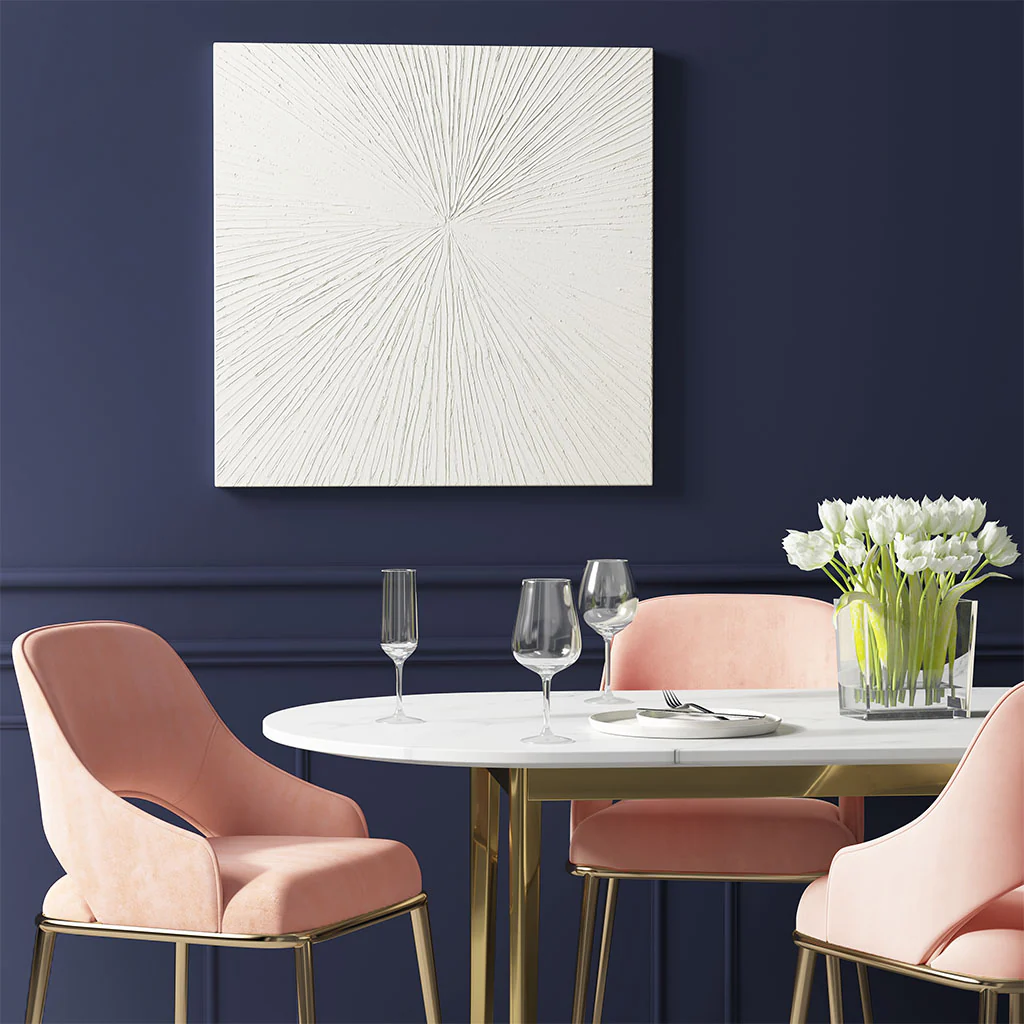 Sunburst Hand Painted Dimensional Resin Wall Art - Image 24