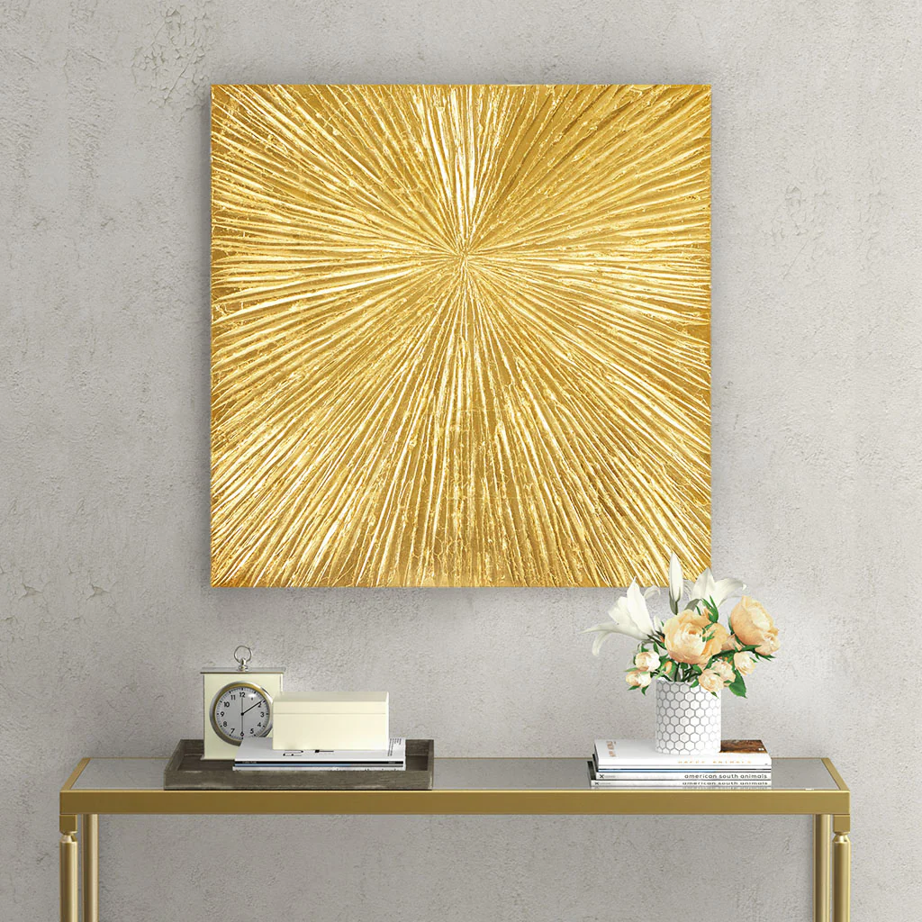 Sunburst Hand Painted Dimensional Resin Wall Art - Image 31