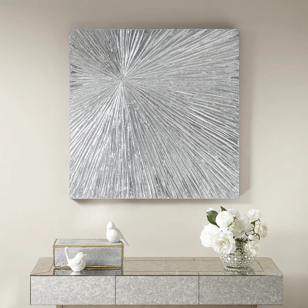 Sunburst Hand Painted Dimensional Resin Wall Art - Image 35