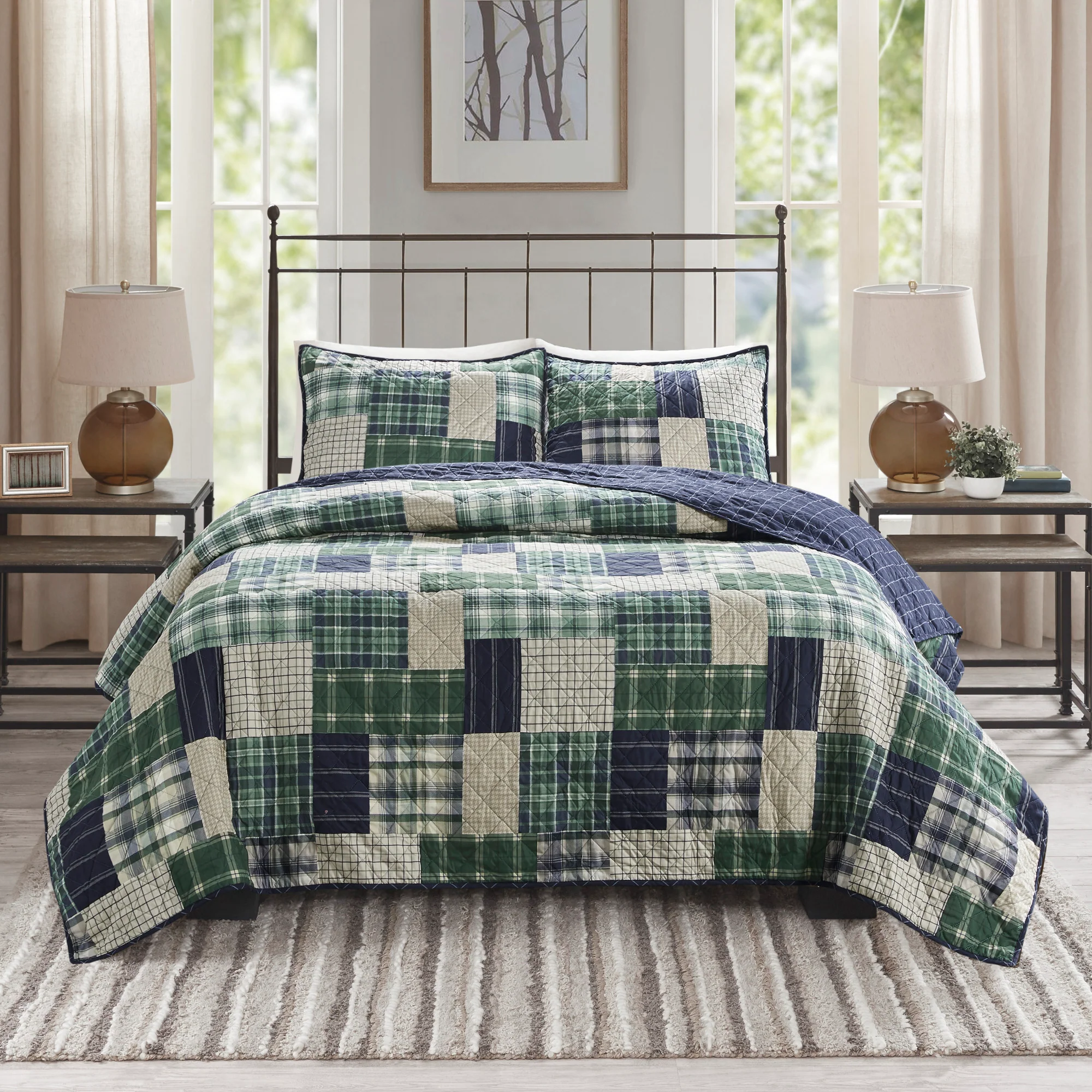 Timber 3-Piece Reversible Printed Quilt Set - Image 18