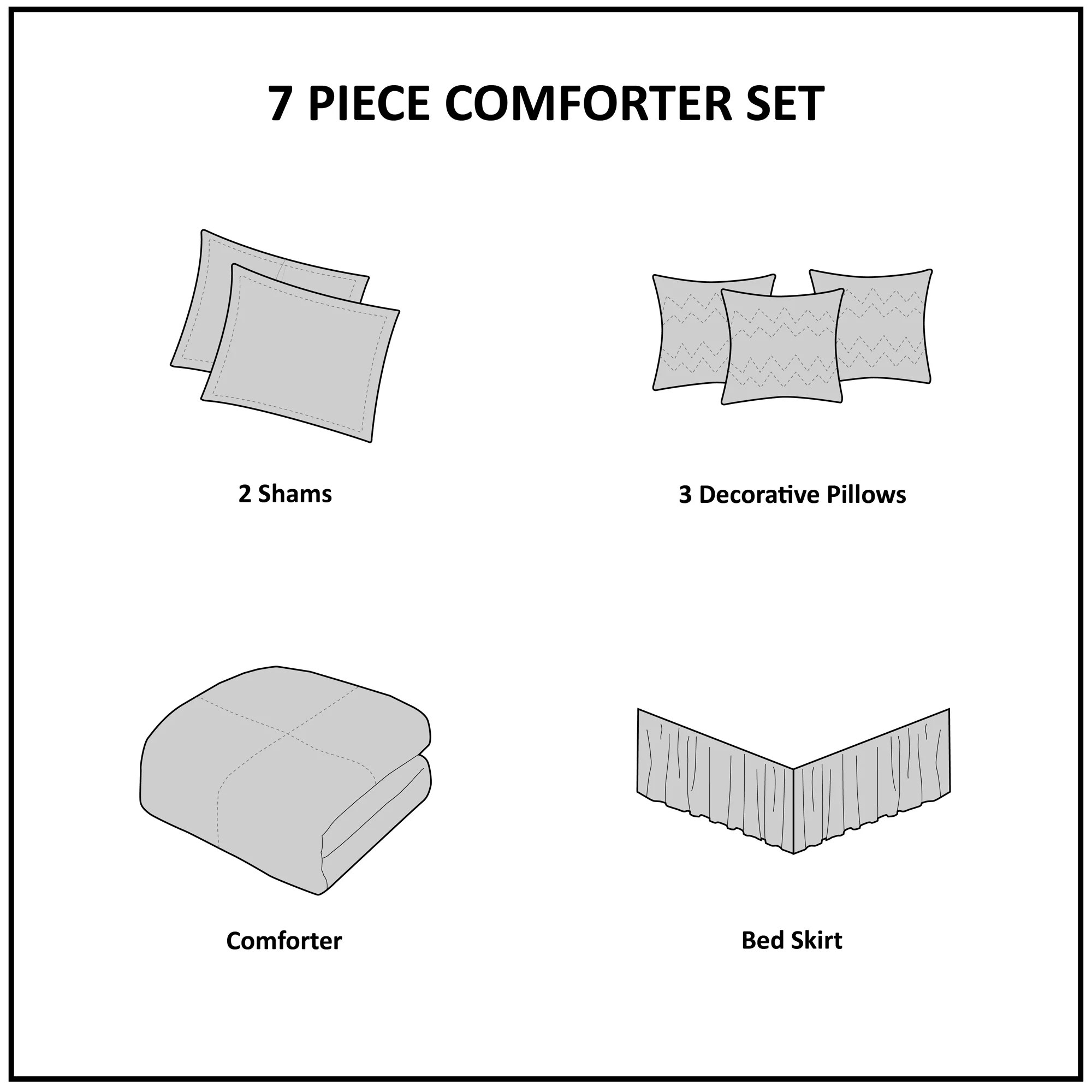 Trinity 7-Piece Polyester Charmeuse Comforter Set - Image 12