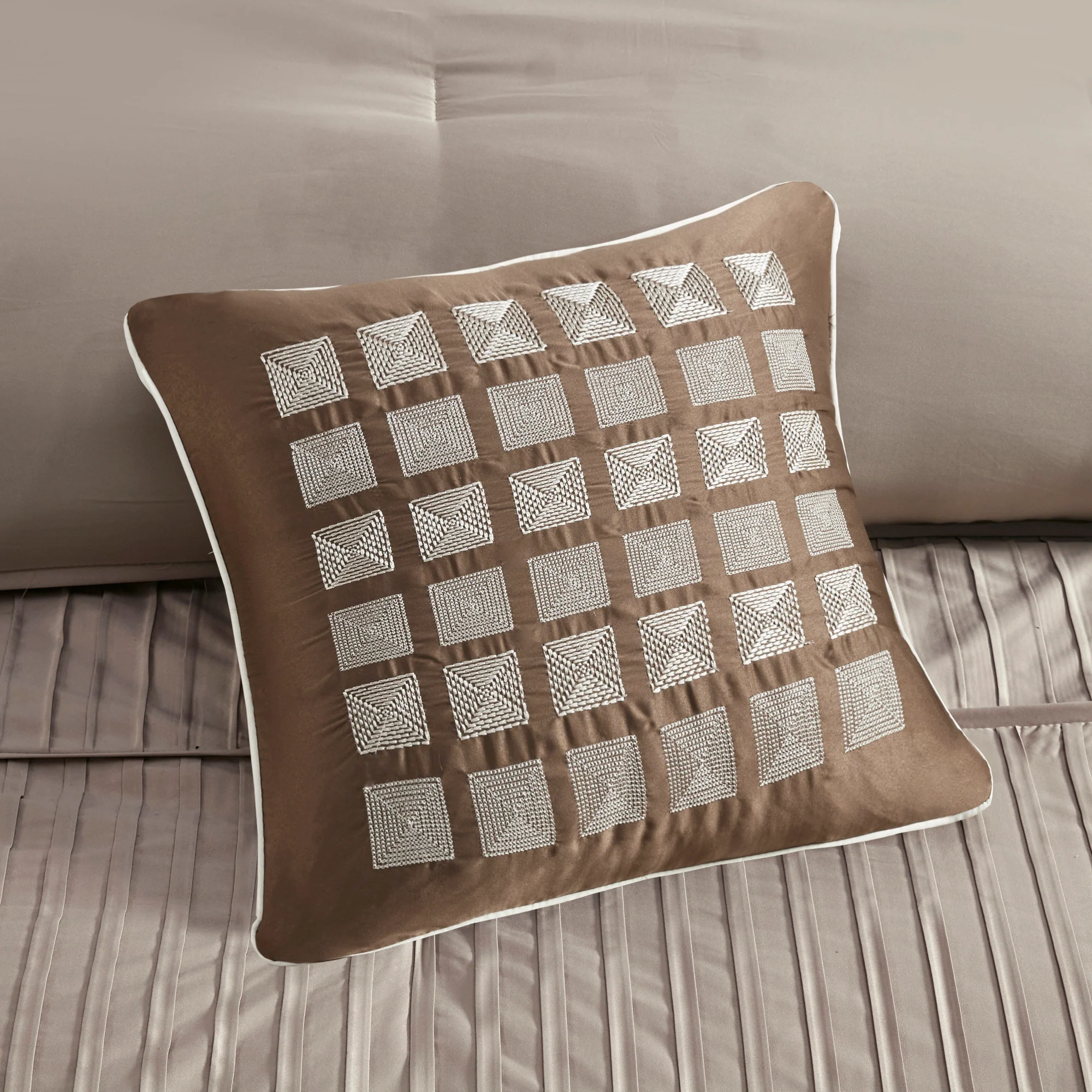 Trinity 7-Piece Polyester Charmeuse Comforter Set - Image 6