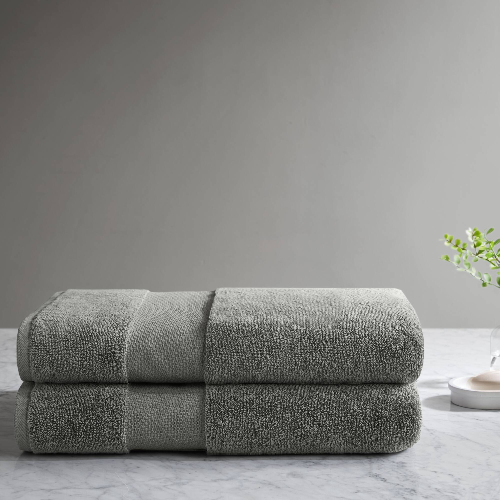 Turkish 100% Cotton Bath Sheet 2-Piece Set - Image 4