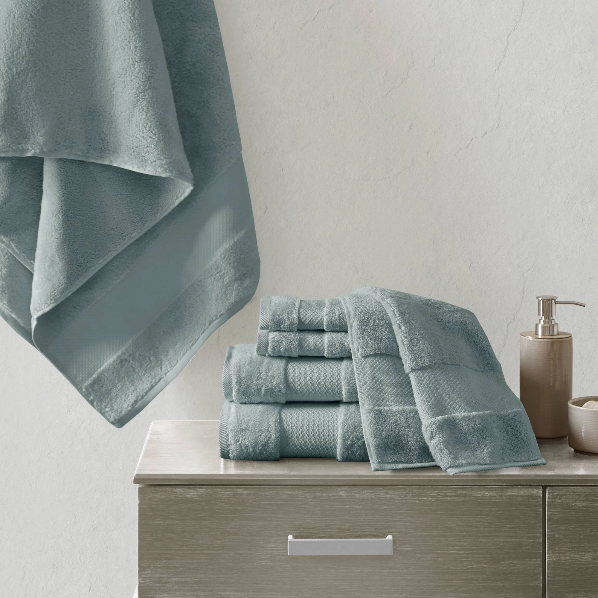 Turkish Cotton 6-Piece Bath Towel Set - Image 81