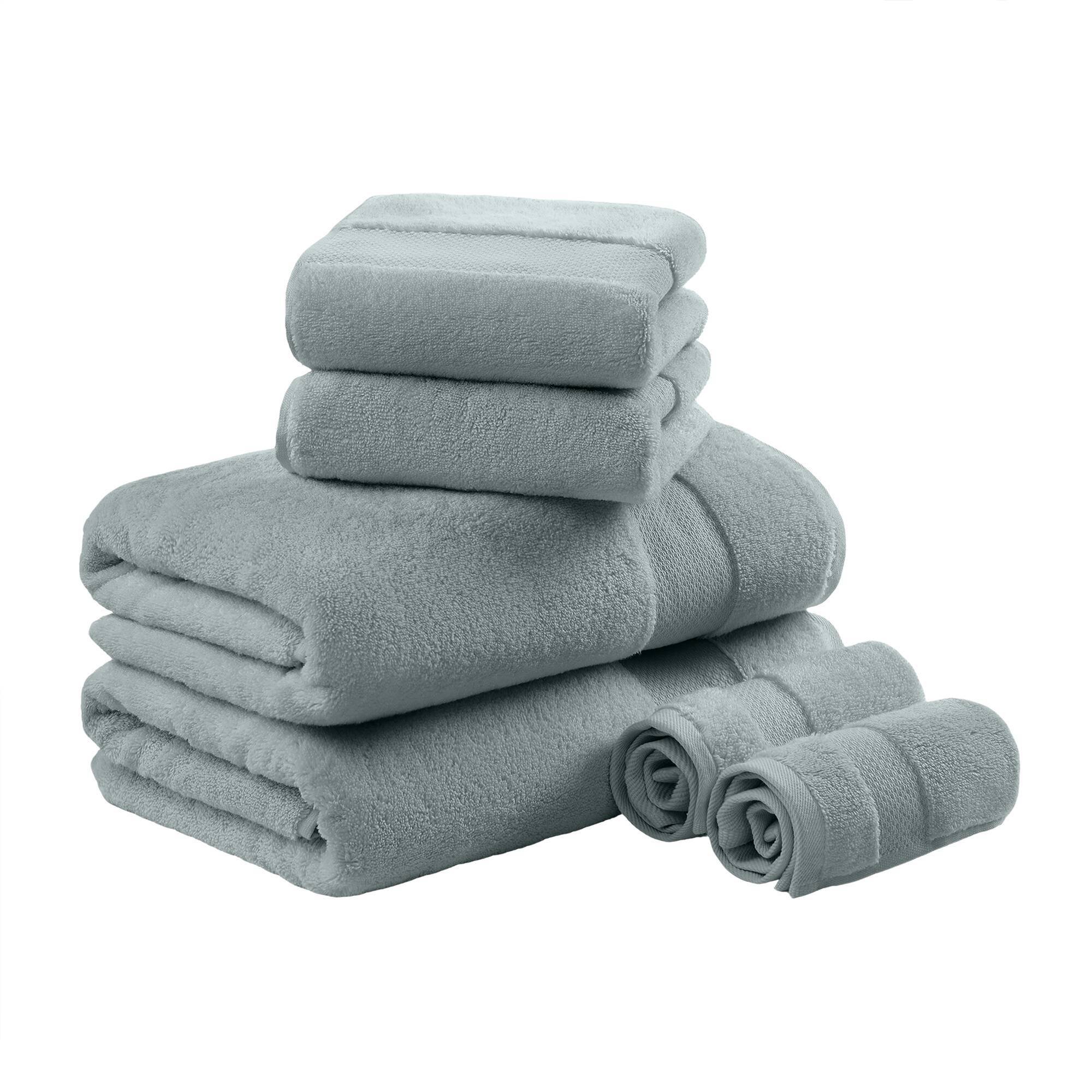 Turkish Cotton 6-Piece Bath Towel Set - Image 84