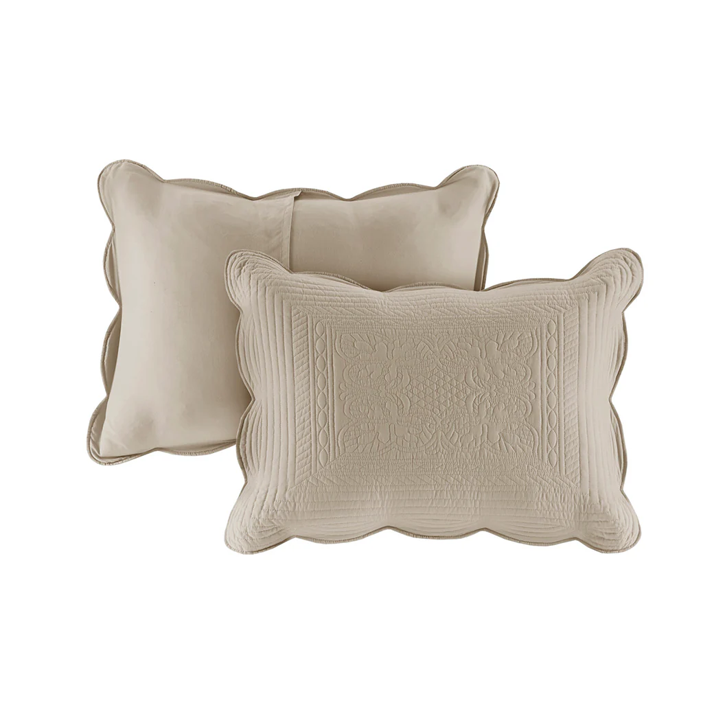 Tuscany 3-Piece Reversible Scalloped Edge Quilt Set - Image 81