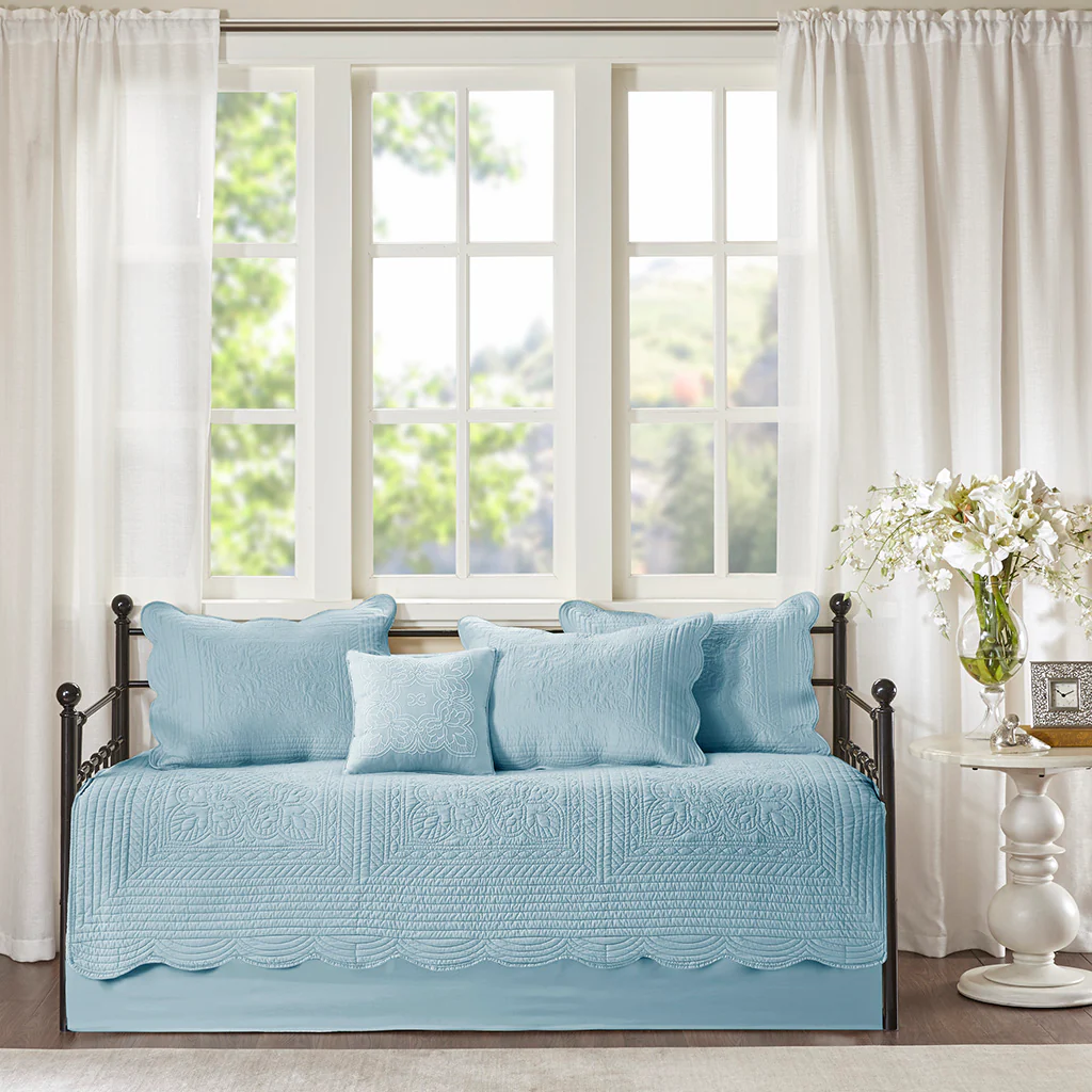 Tuscany 6-Piece Scalloped Edge Daybed Cover Set - Image 14