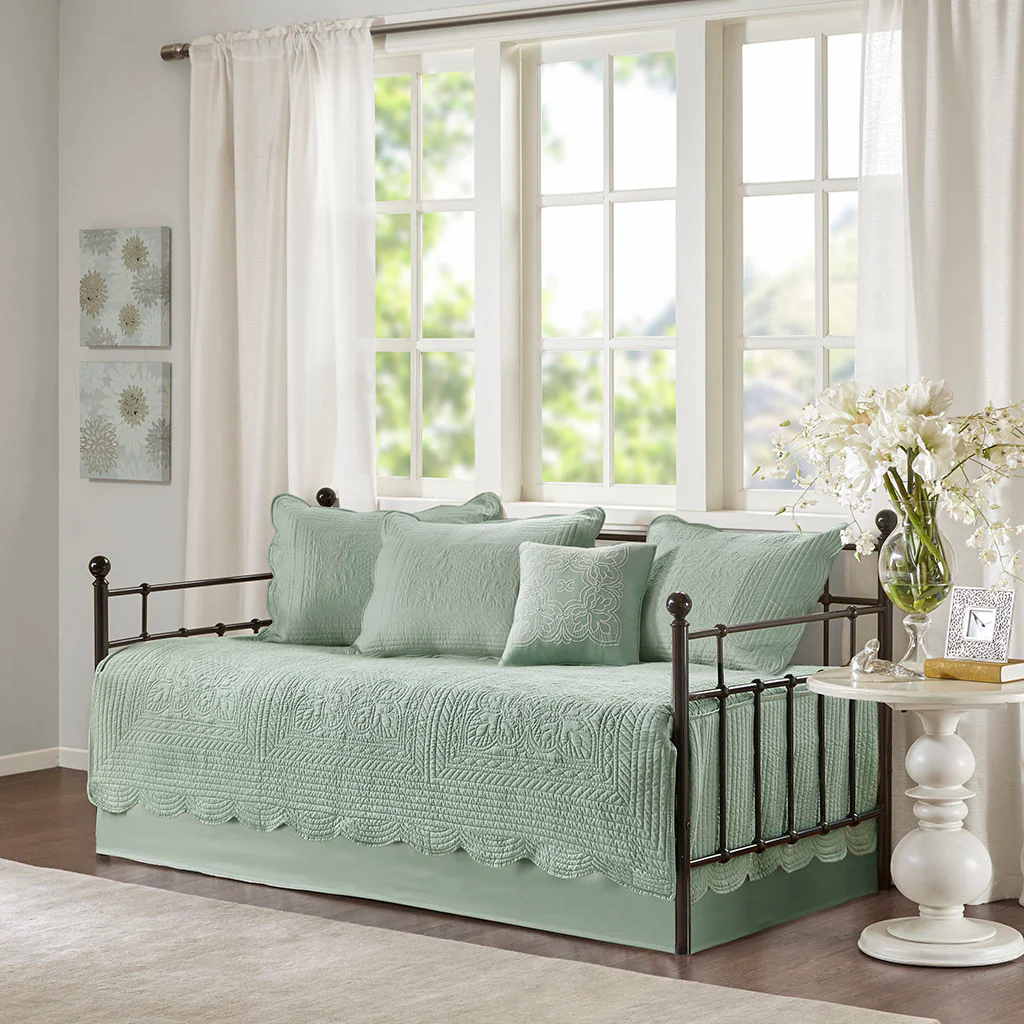 Tuscany 6-Piece Scalloped Edge Daybed Cover Set - Image 3