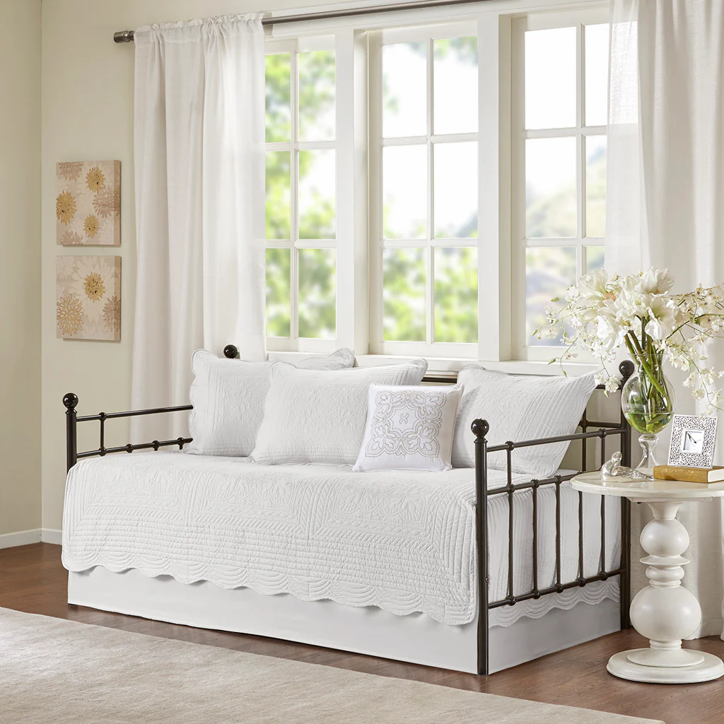 Tuscany 6-Piece Scalloped Edge Daybed Cover Set - Image 4