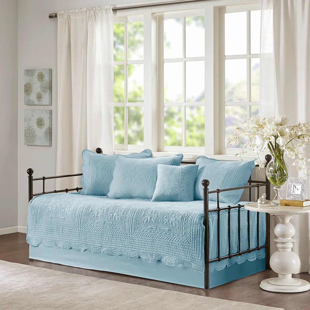 Tuscany 6-Piece Scalloped Edge Daybed Cover Set - Image 6