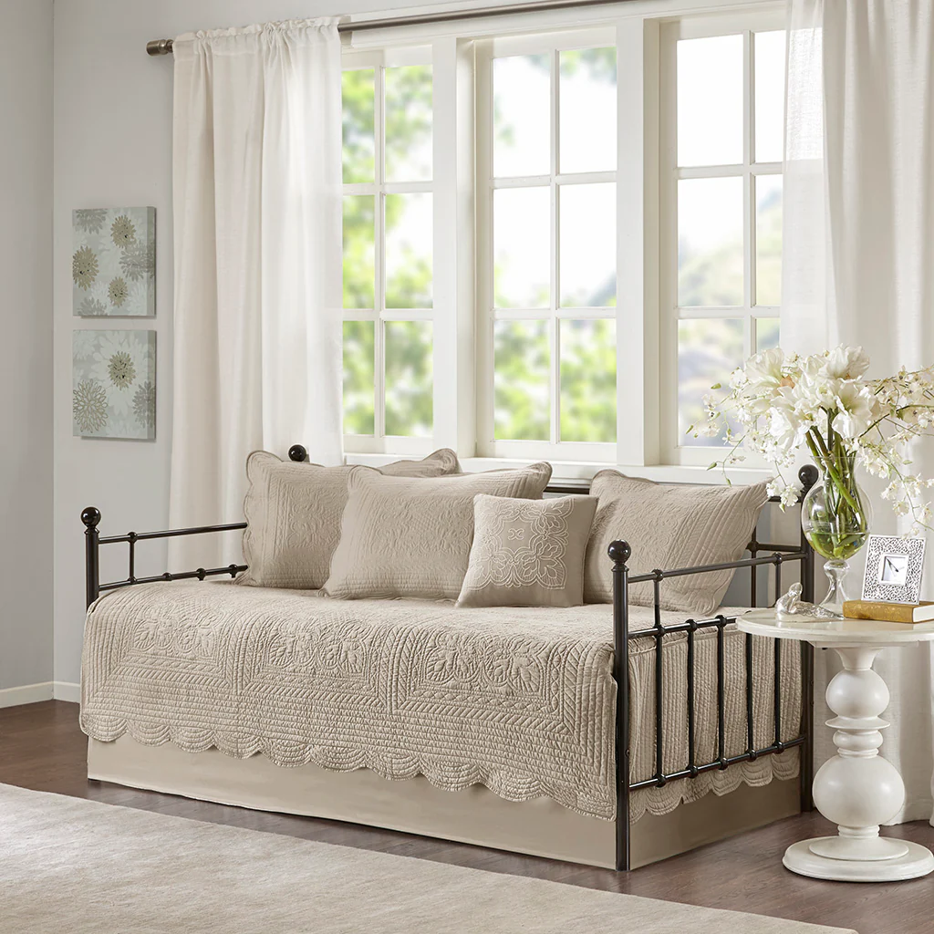 Tuscany 6-Piece Scalloped Edge Daybed Cover Set - Image 9
