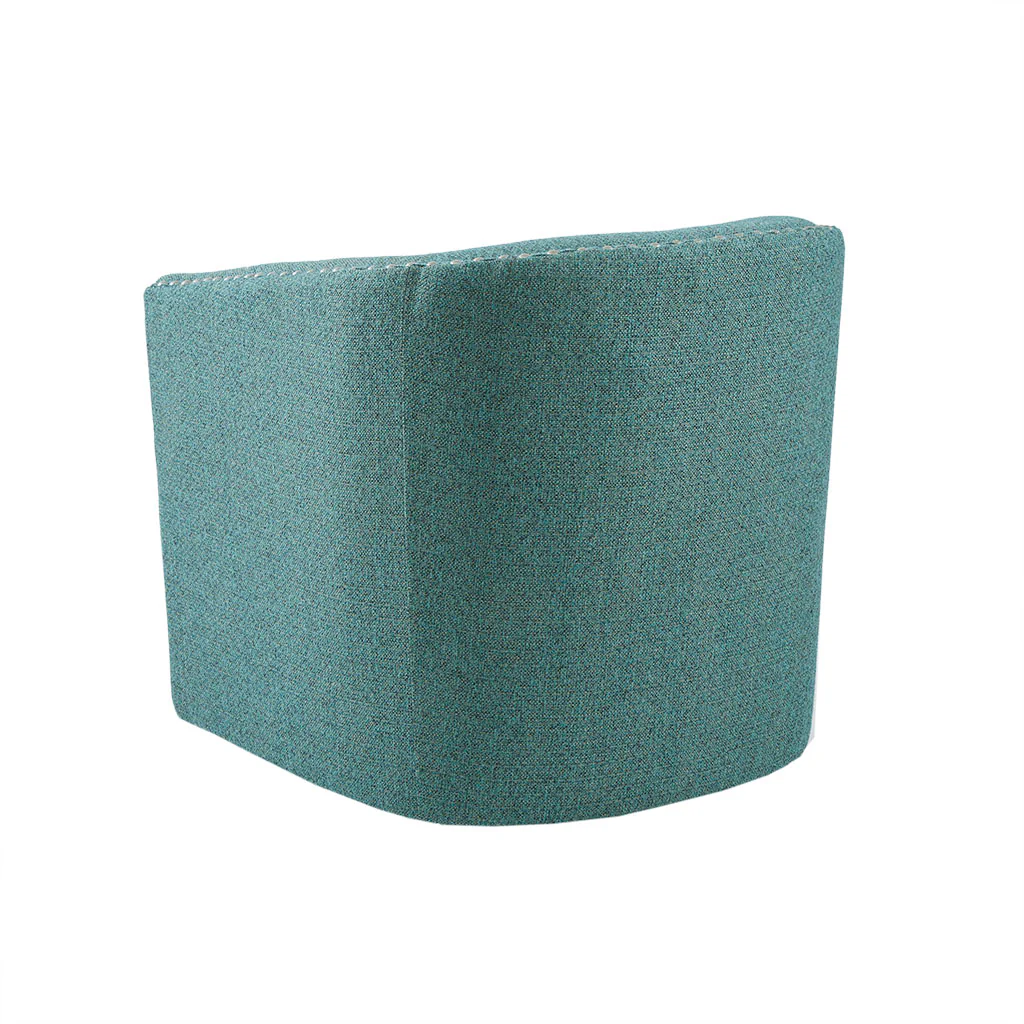 Tyler Upholstered Swivel Barrel Chair with Nailheads - Image 33