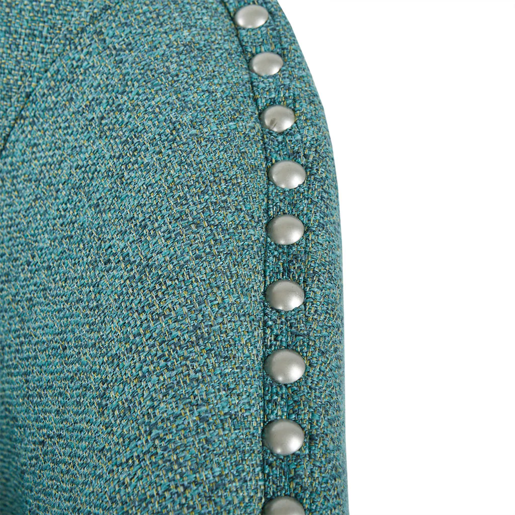 Tyler Upholstered Swivel Barrel Chair with Nailheads - Image 37