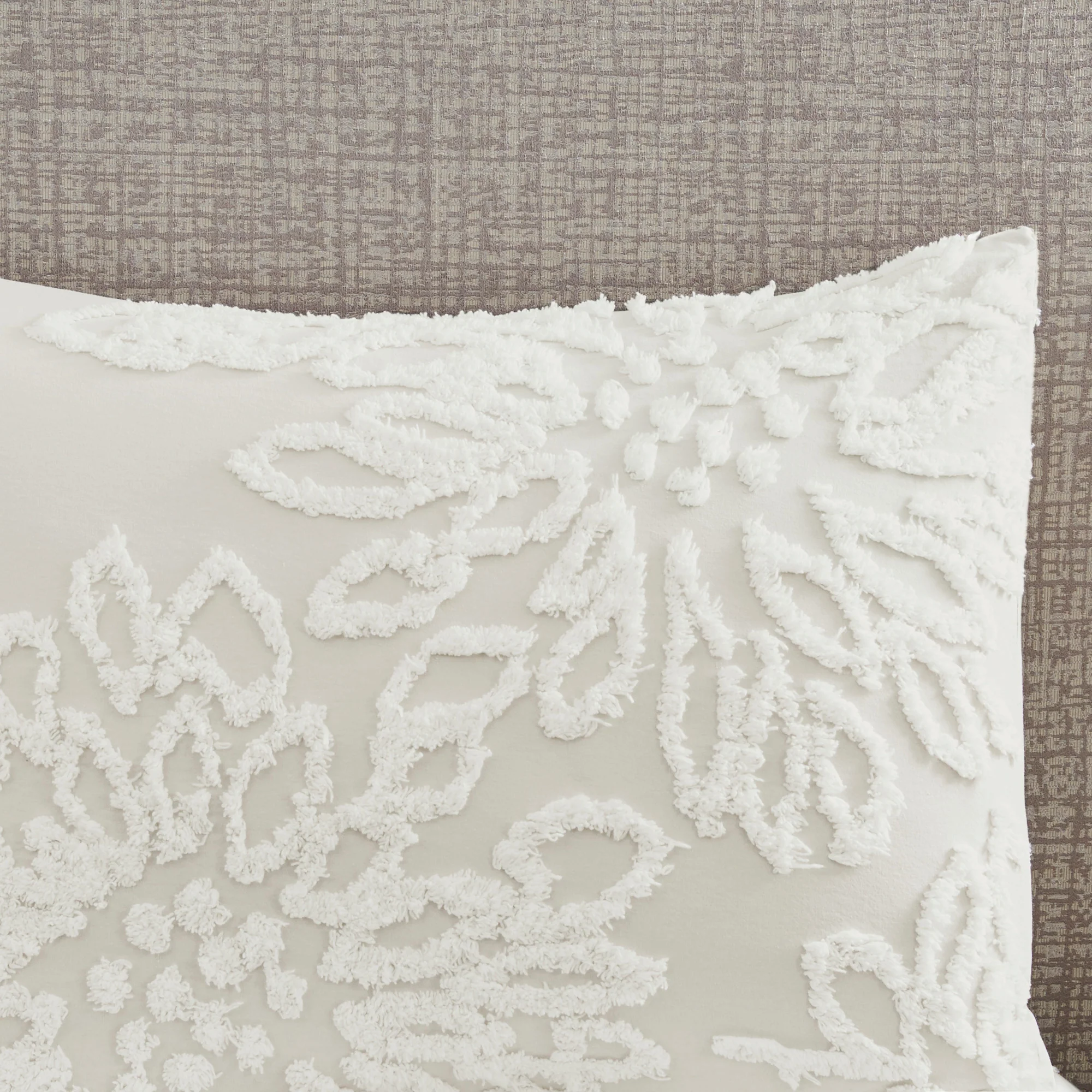 Veronica 3-Piece Tufted Cotton Chenille Floral Comforter Set - Image 4