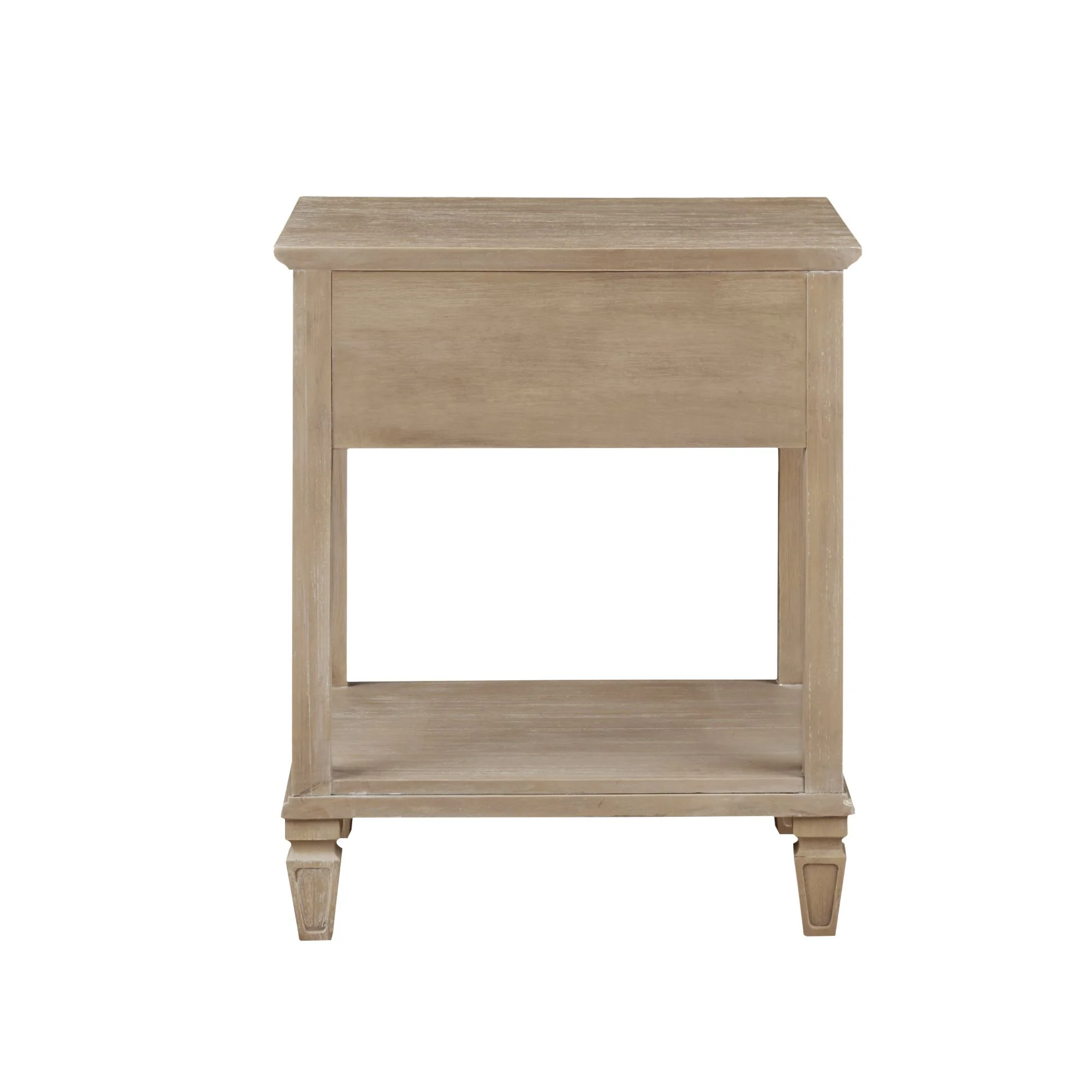 Victoria one-drawer wood bedside table with shelf - Image 10