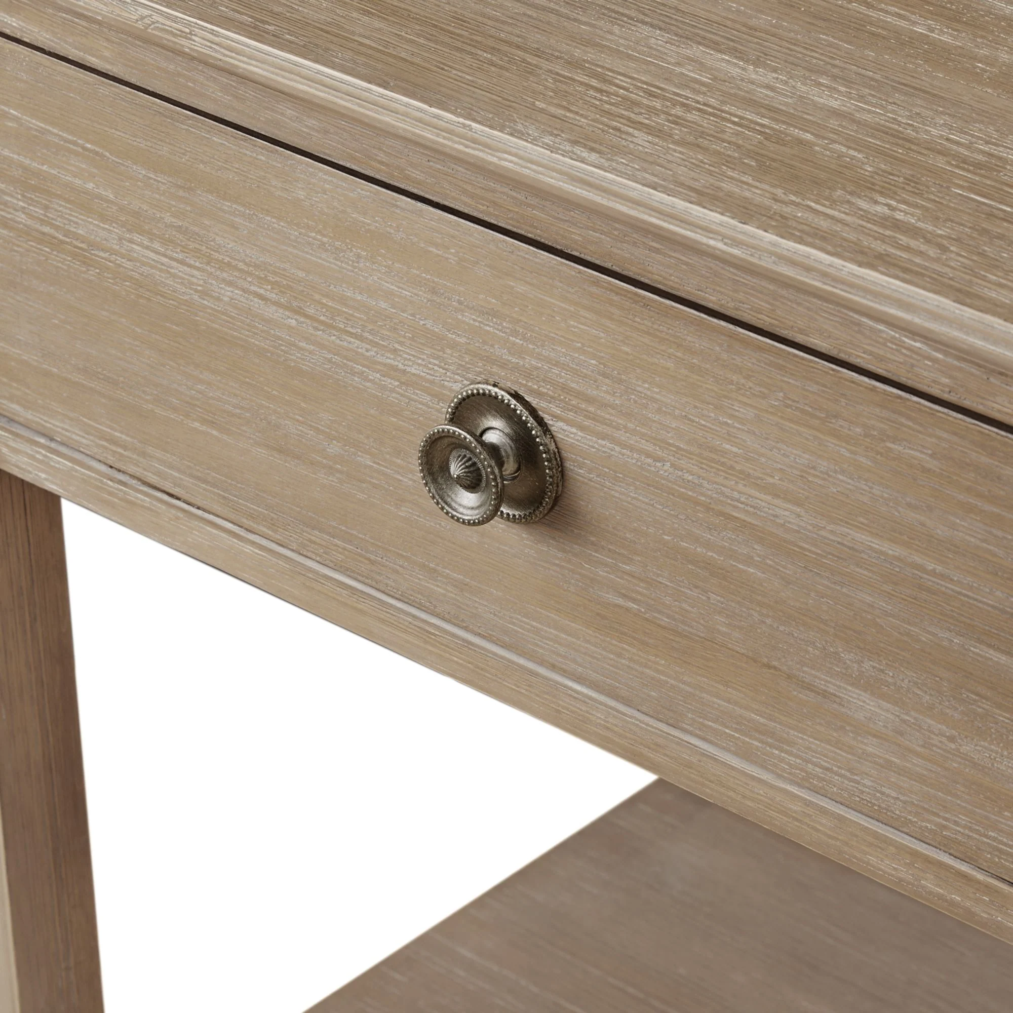 Victoria one-drawer wood bedside table with shelf - Image 11