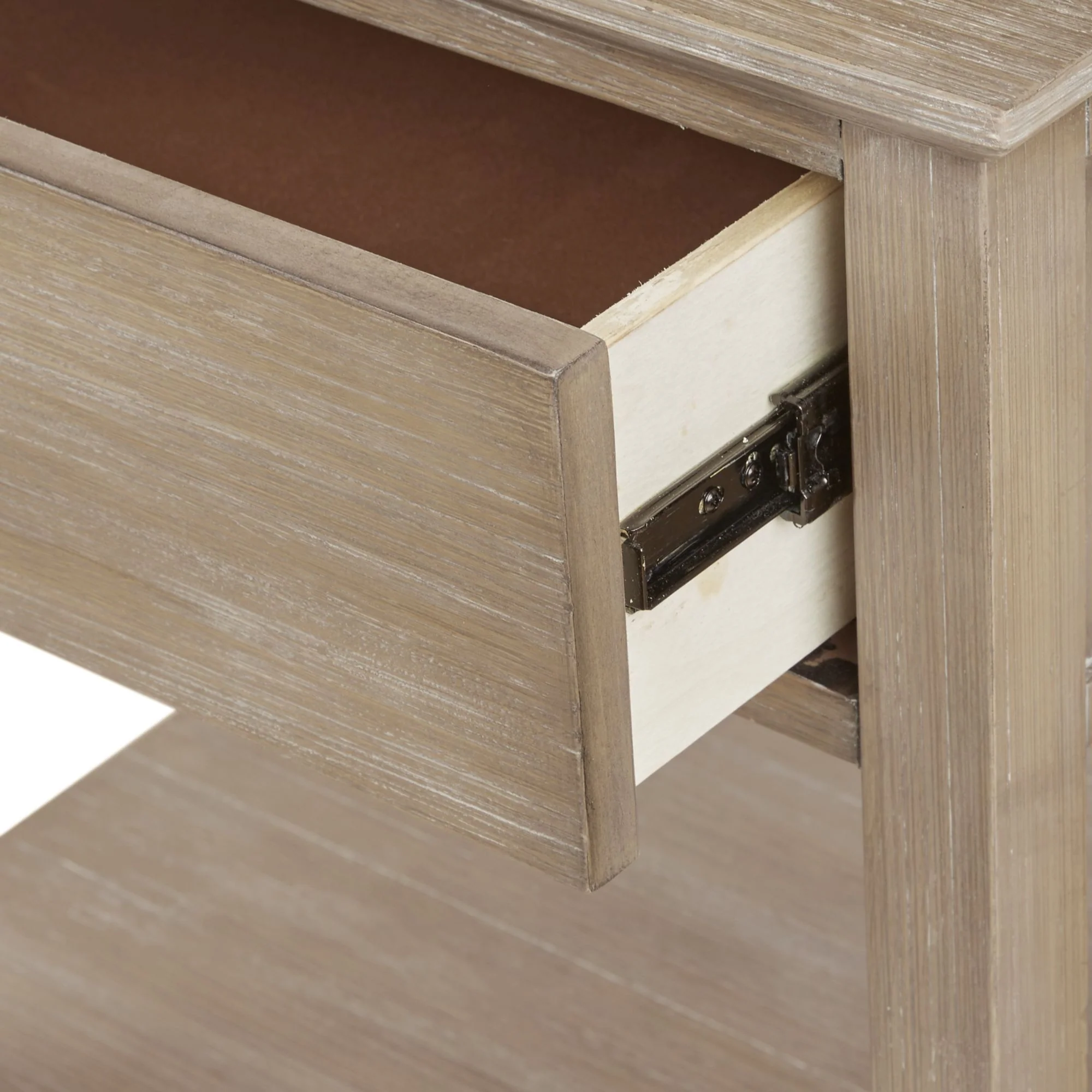 Victoria one-drawer wood bedside table with shelf - Image 12