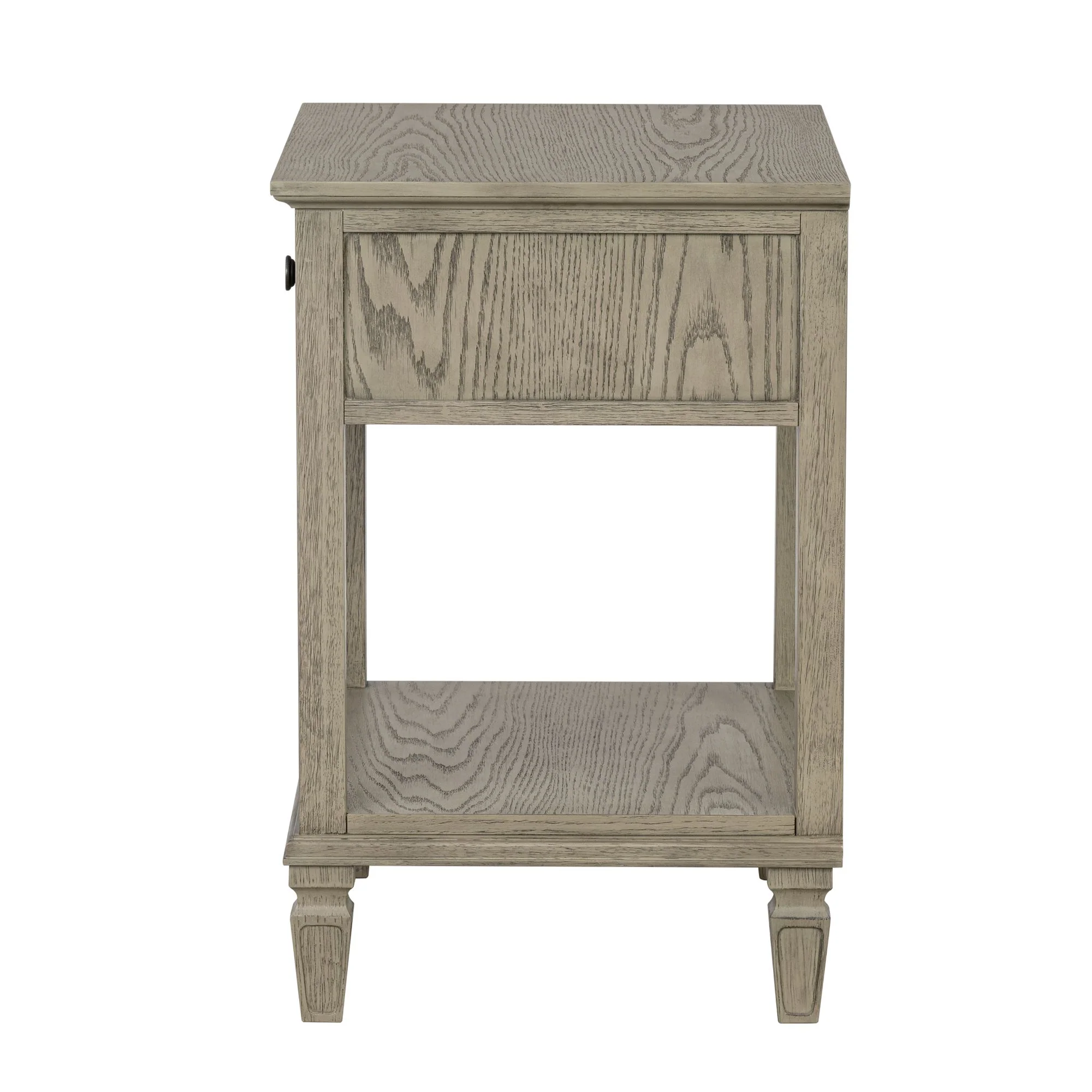 Victoria one-drawer wood bedside table with shelf - Image 27