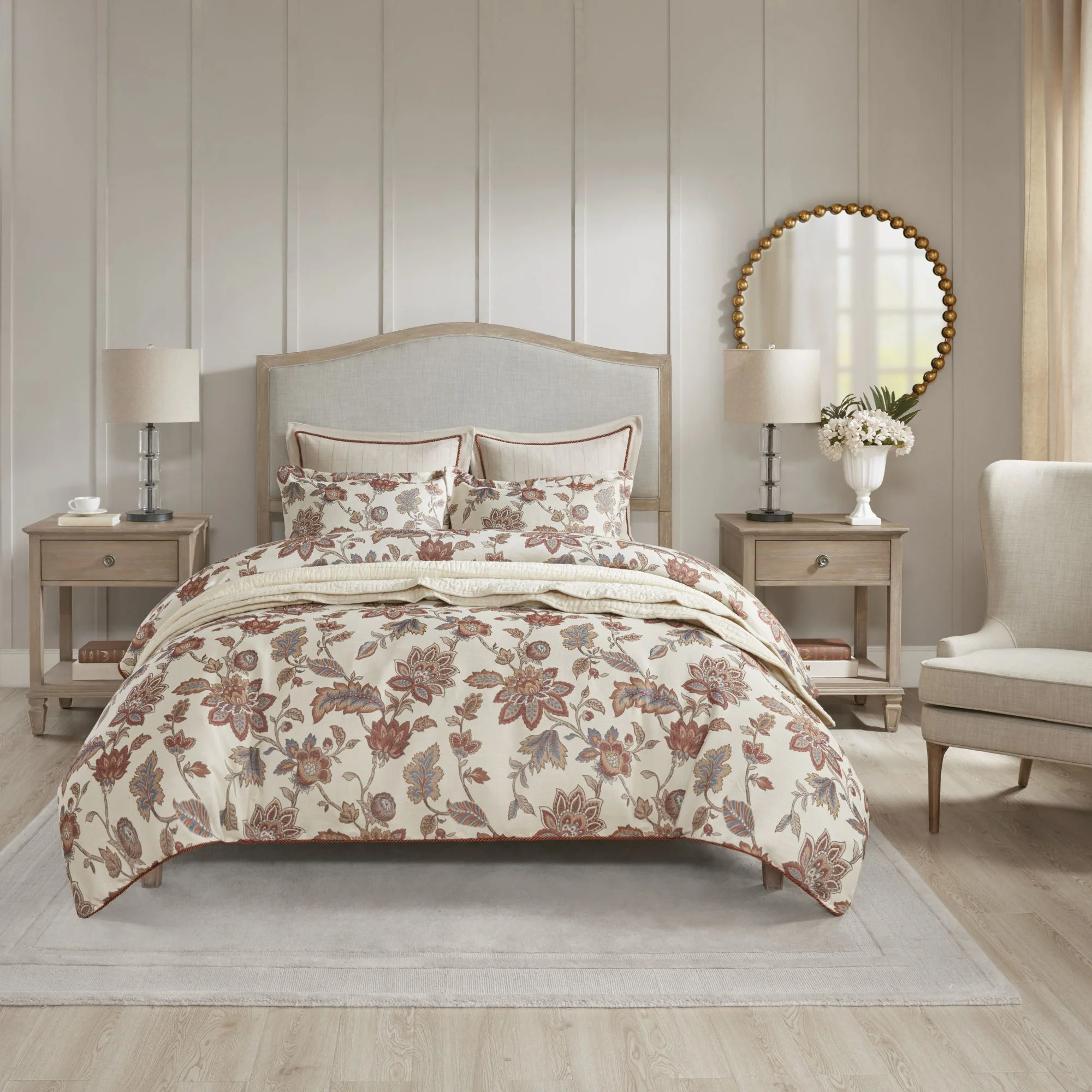 Victoria one-drawer wood bedside table with shelf - Image 3