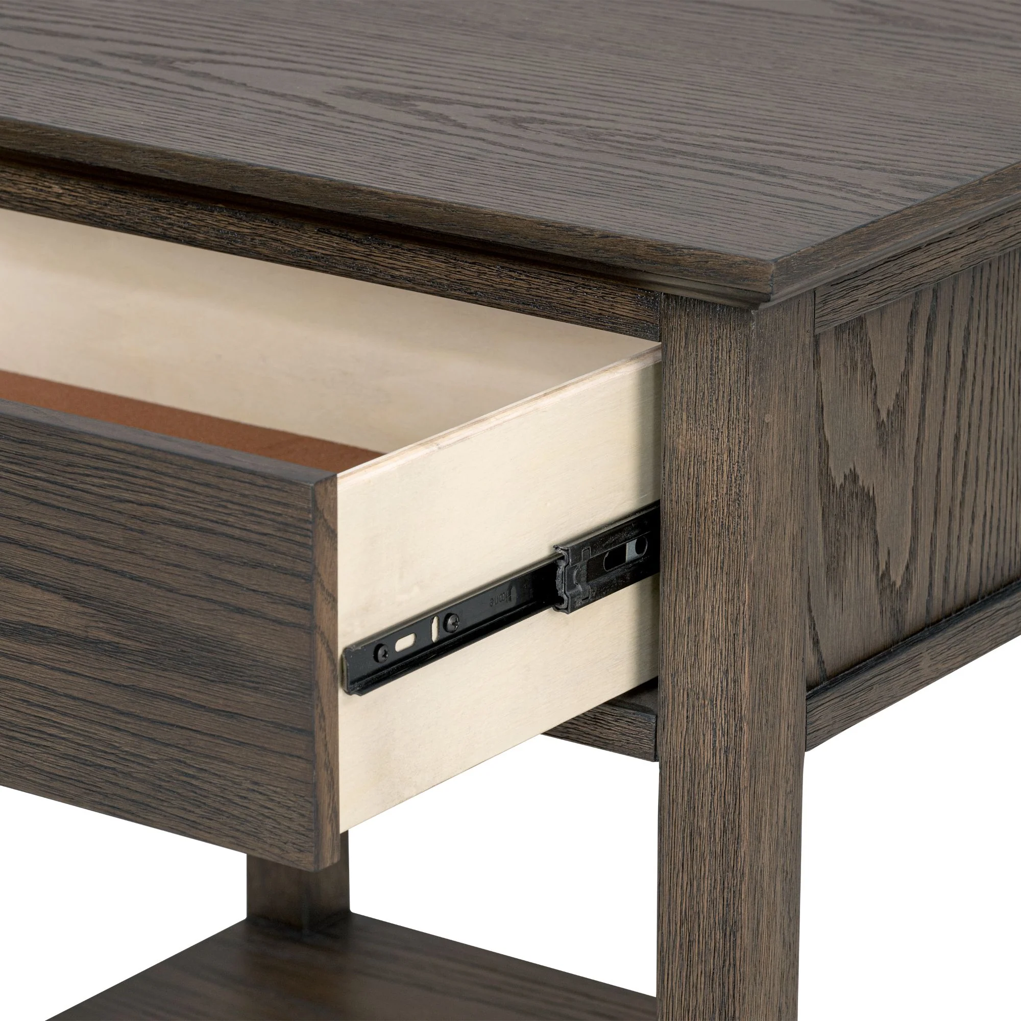 Victoria one-drawer wood bedside table with shelf - Image 59
